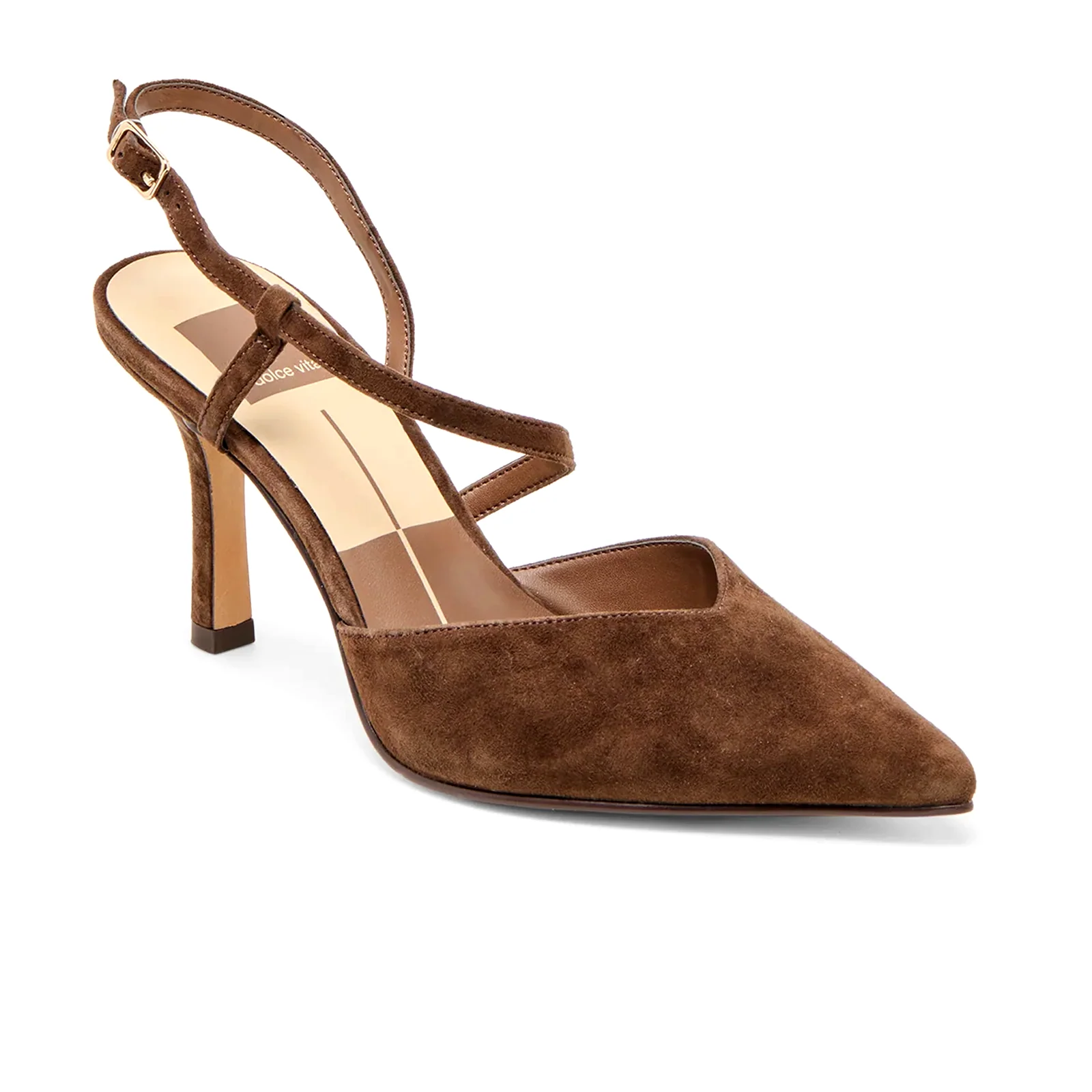 Dolce Vita Kamra Strappy Heel (Women) - Dark Brown Suede - Image 2