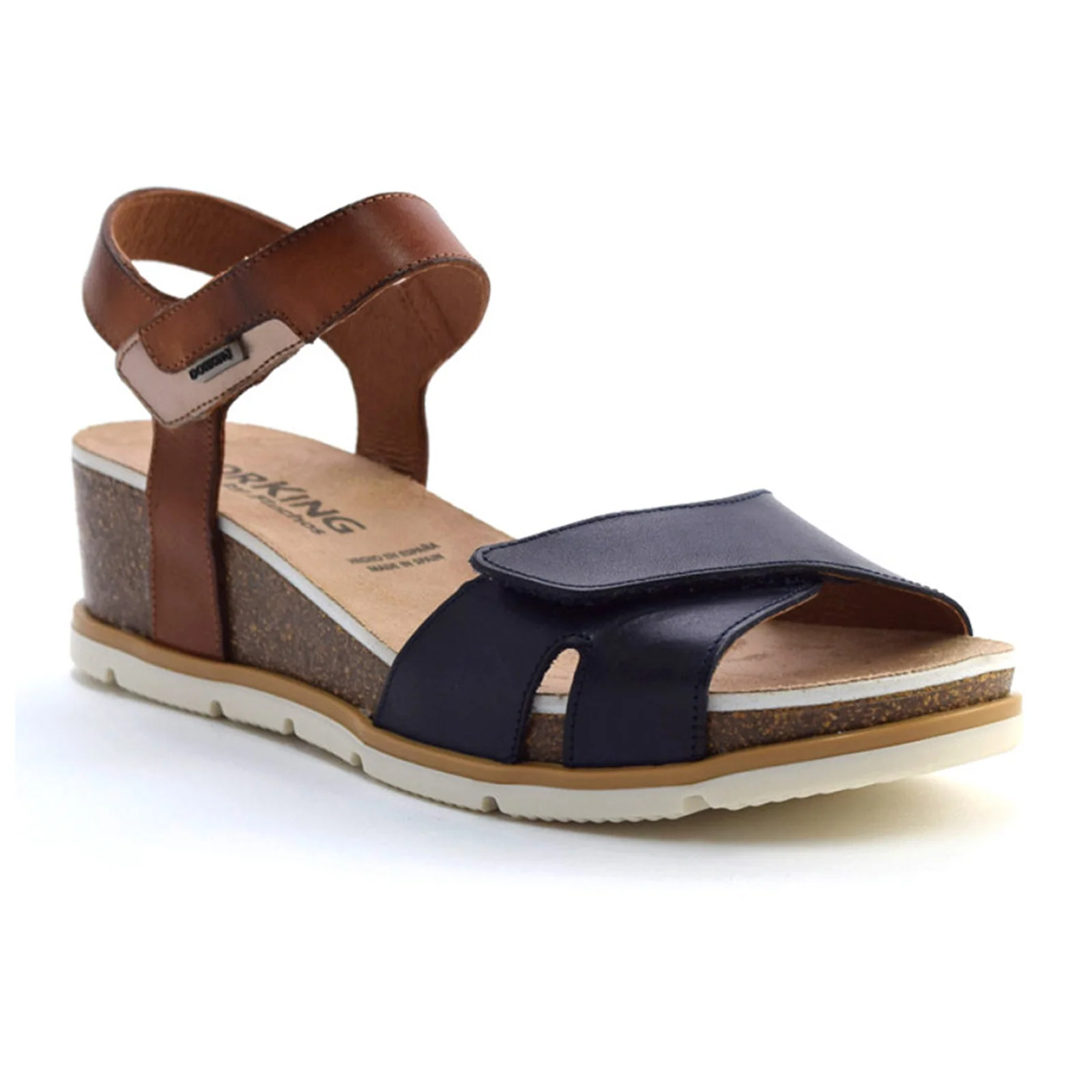 Dorking Gold D9512 Wedge Sandal (Women) - Texas/Lamina Marino/Cuero - Image 2
