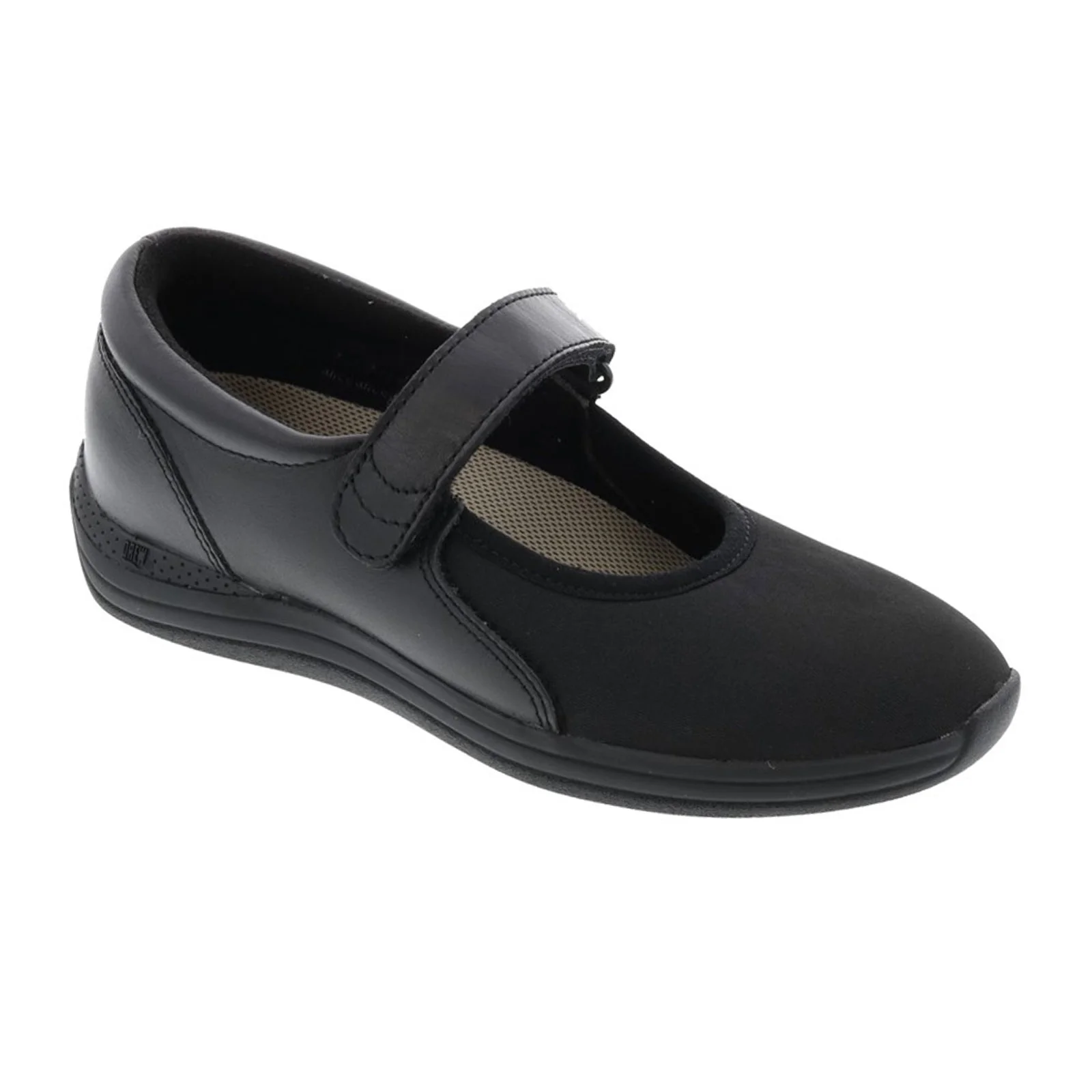 Drew Magnolia Mary Jane (Women) - Black Leather Stretch - Image 3