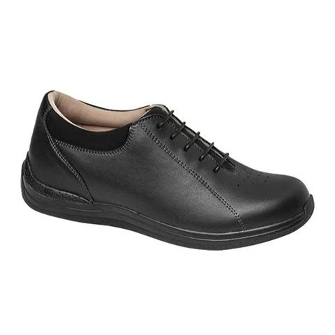 Drew Tulip Lace Up (Women) - Black Leather - Image 3