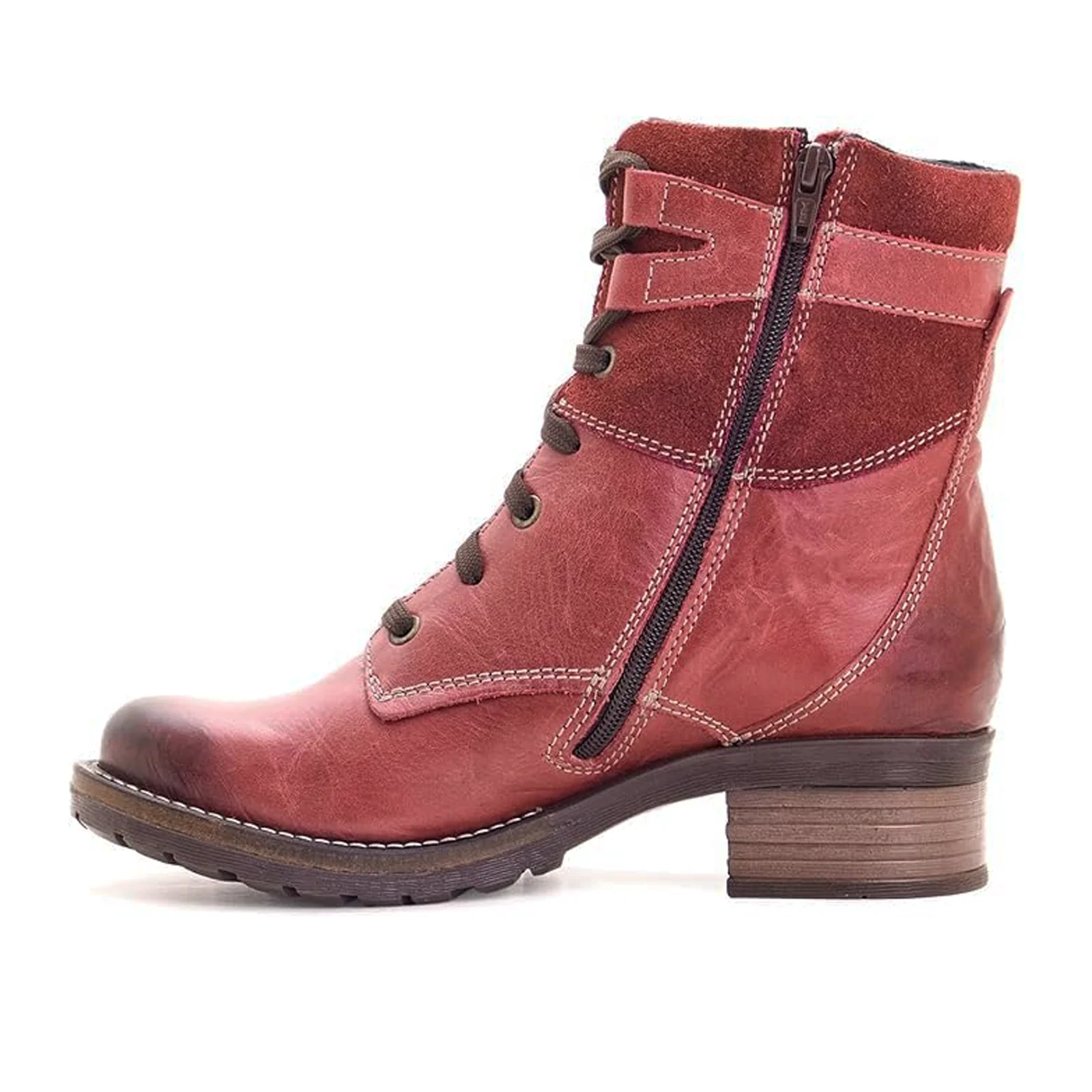 Dromedaris Kara Suede Mid Boot (Women) - Red - Image 2
