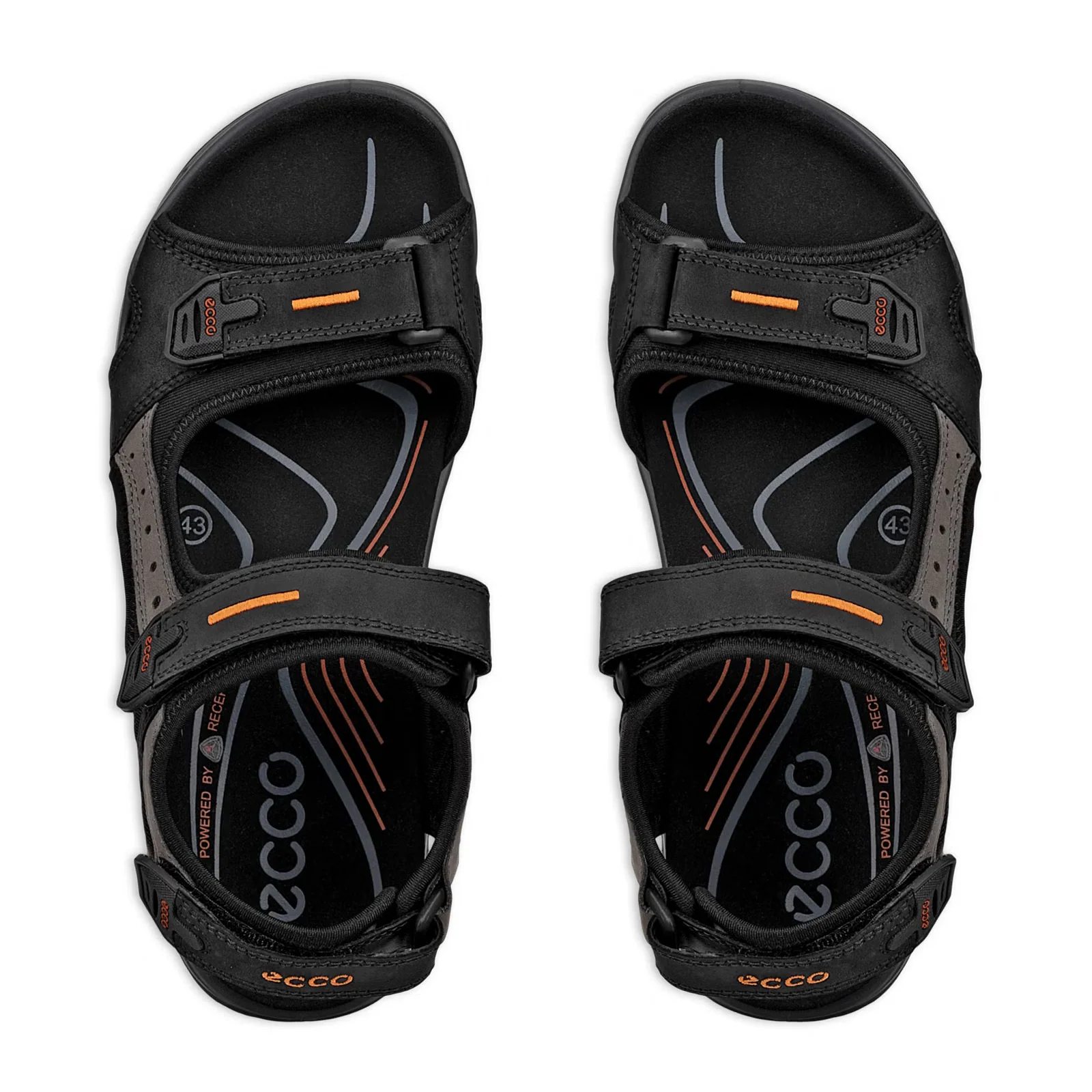 ECCO Yucatan Active Sandal (Men) - Black/Mole/Black - Image 5