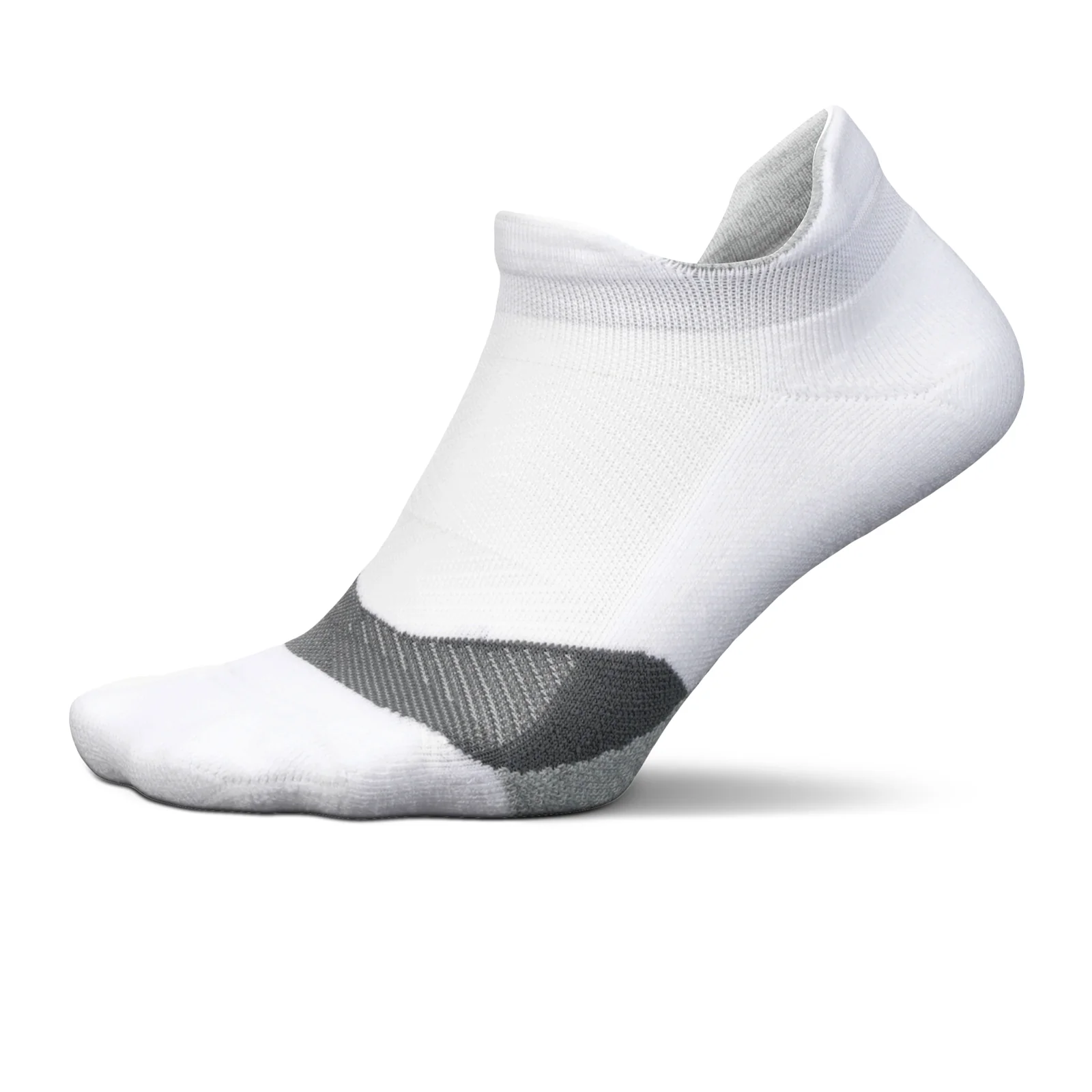 Feetures Elite Light Cushion No Show Tab Sock (Unisex) - White - Image 2