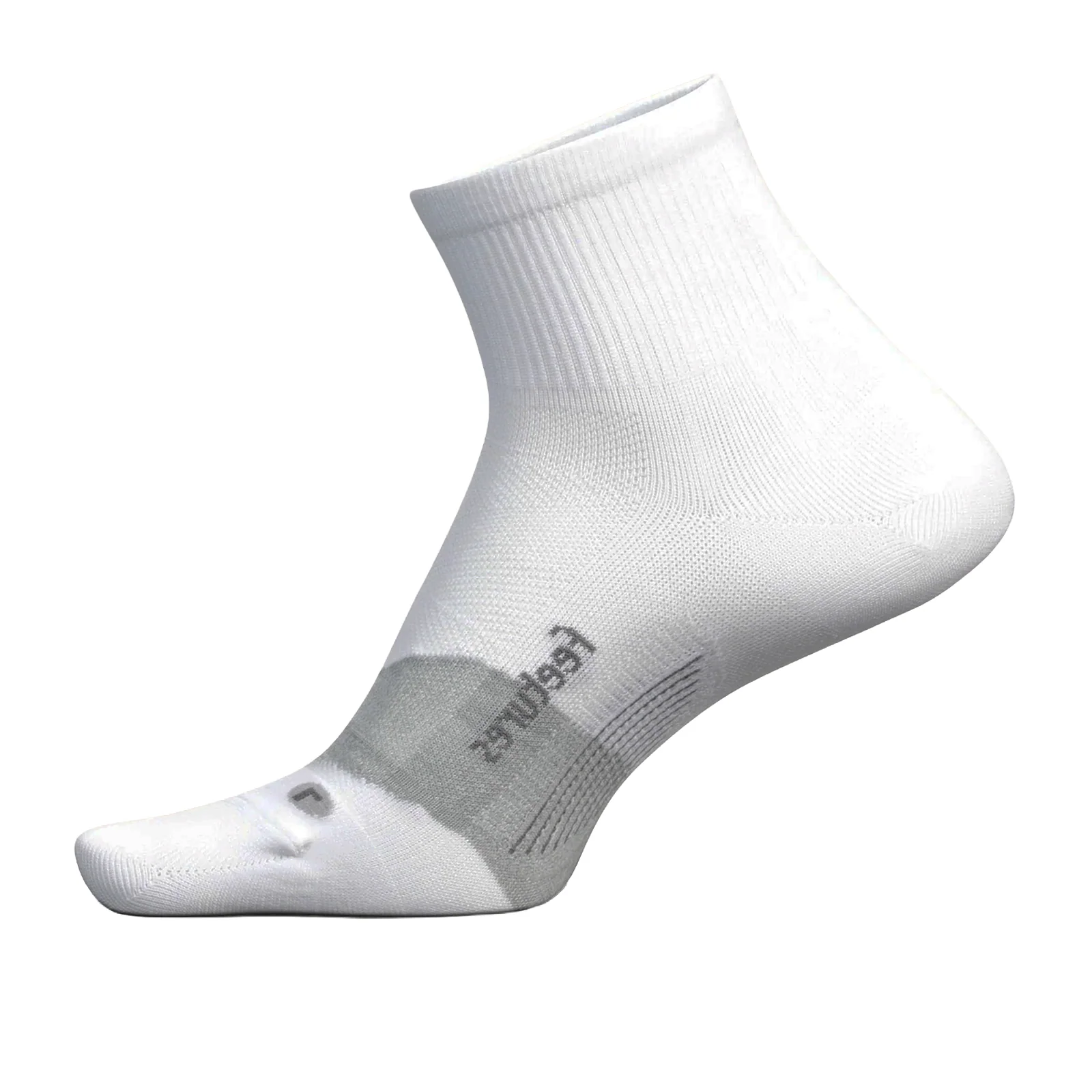 Feetures Elite Ultra Light Cushion Quarter Sock (Unisex) - White - Image 2