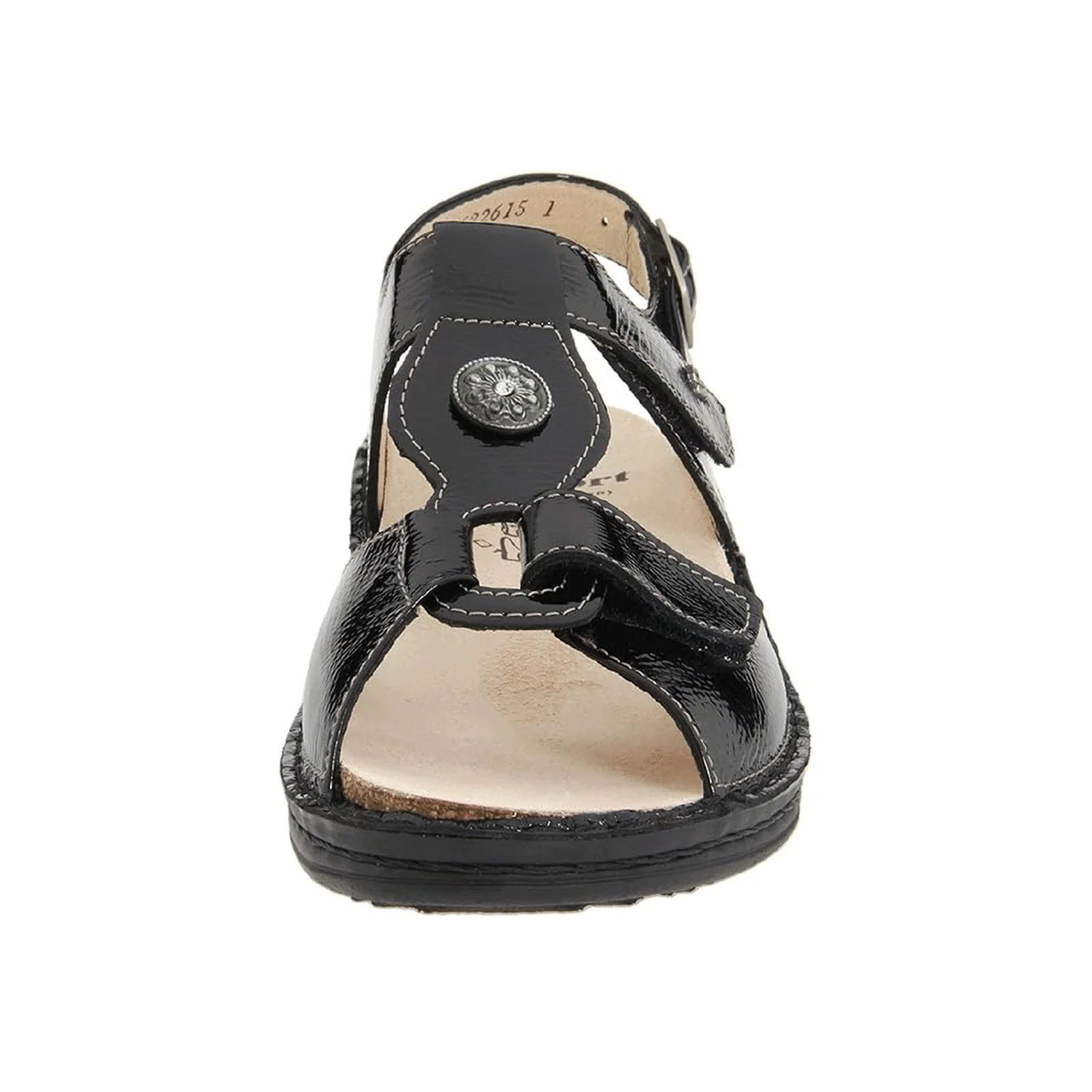 Finn Comfort Adana Backstrap Sandal (Women) - Black Patent - Image 4