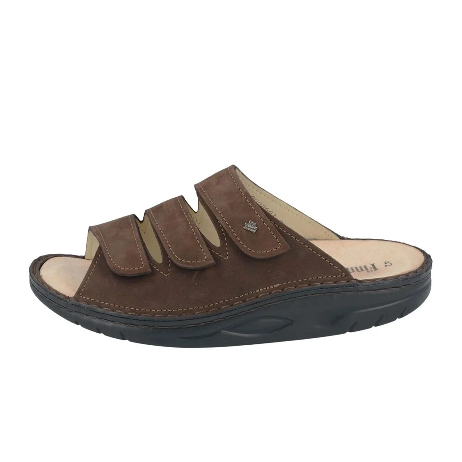 Finn Comfort Andros Slide Sandal (Unisex) - Coffee Oilbuck - Image 2