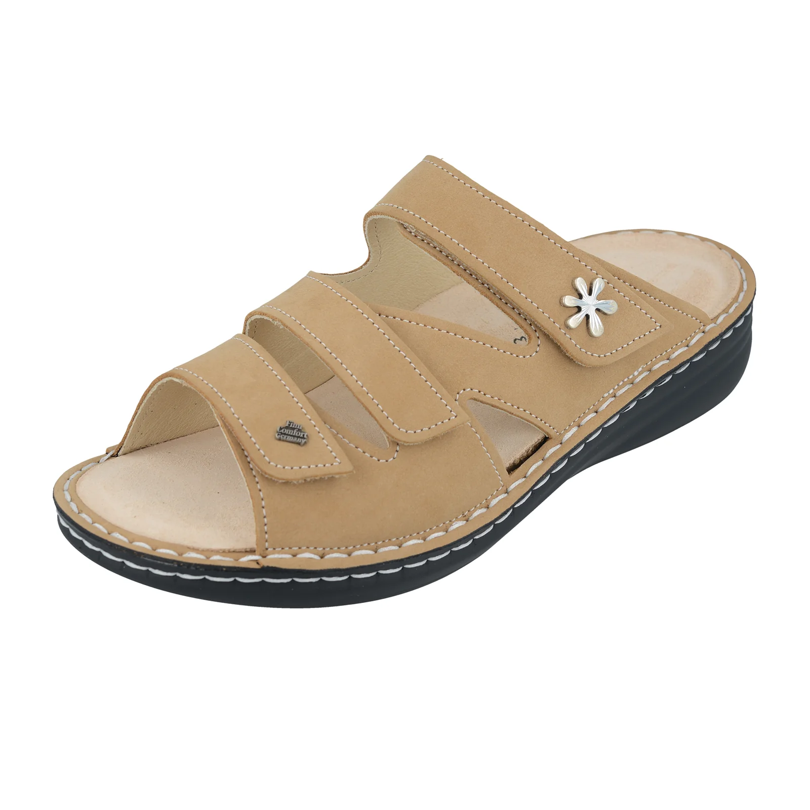 Finn Comfort Grenada Slide Sandal (Women) - Tan Nubuck - Image 2