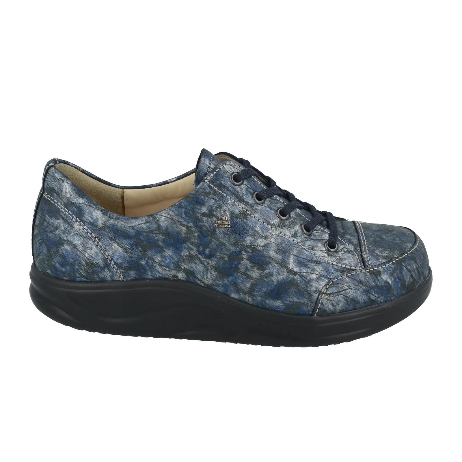 Finn Comfort Ikebukuro Lace Up (Women) - Marine Cortex - Image 2