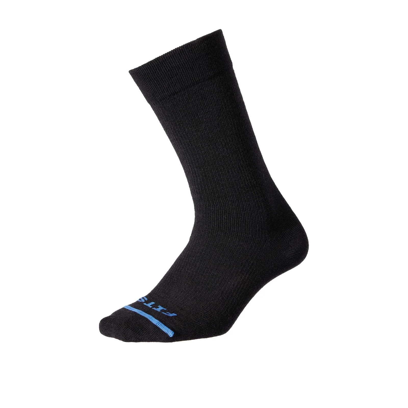 FITS F5001 Ultra Light Dress Crew Sock (Unisex) - Black - Image 2