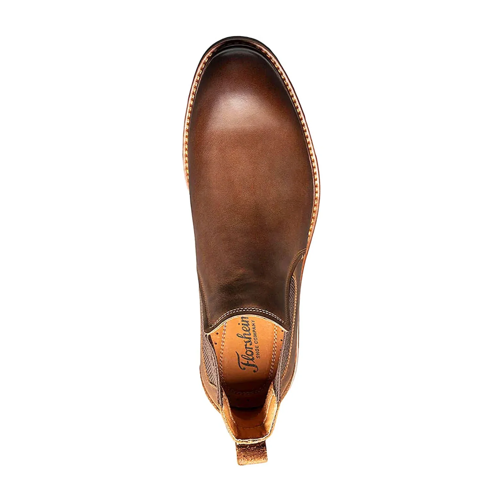 Florsheim Lodge Plain Toe Gore Boot (Men) -  Brown Crazy Horse - Image 3