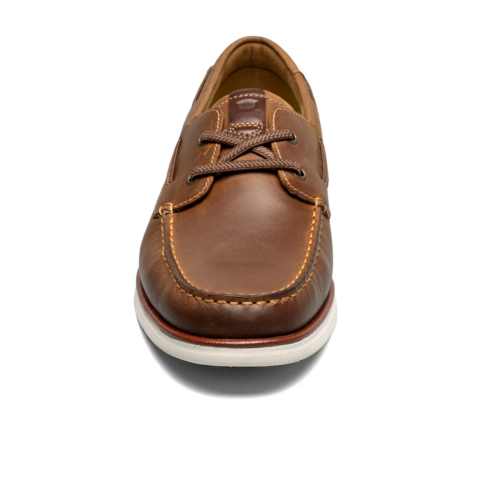 Florsheim Tropics Elastic Lace Moc Toe Boat Shoe (Men) - Brown Crazy Horse - Image 3