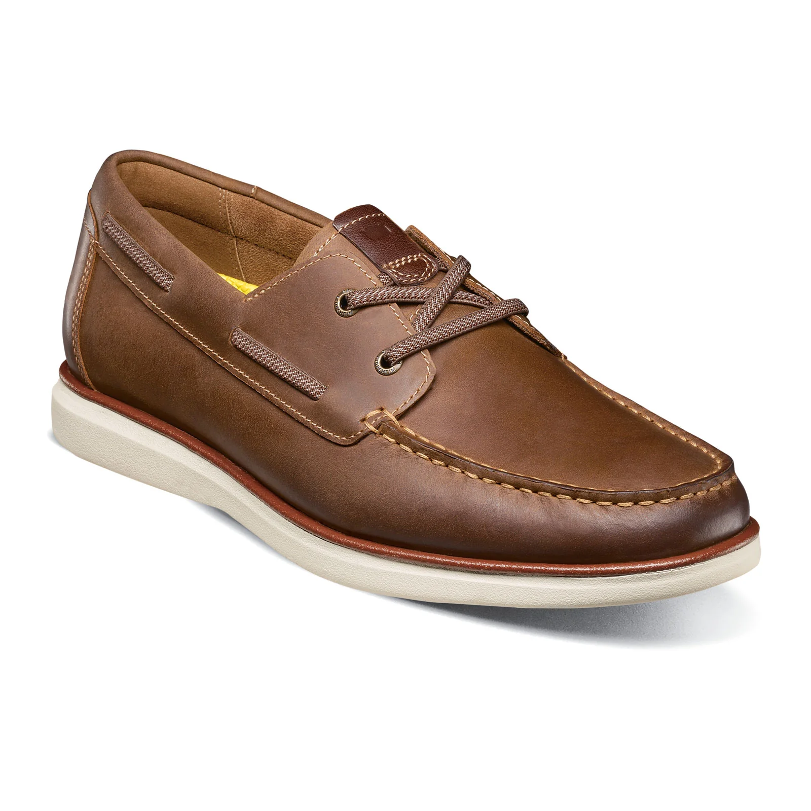 Florsheim Tropics Elastic Lace Moc Toe Boat Shoe (Men) - Brown Crazy Horse - Image 4