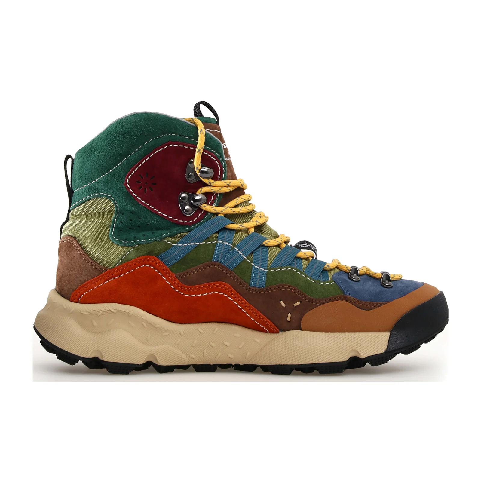 Flower Mountain Bankei Sneaker (Unisex) - Beige/Sky/Military