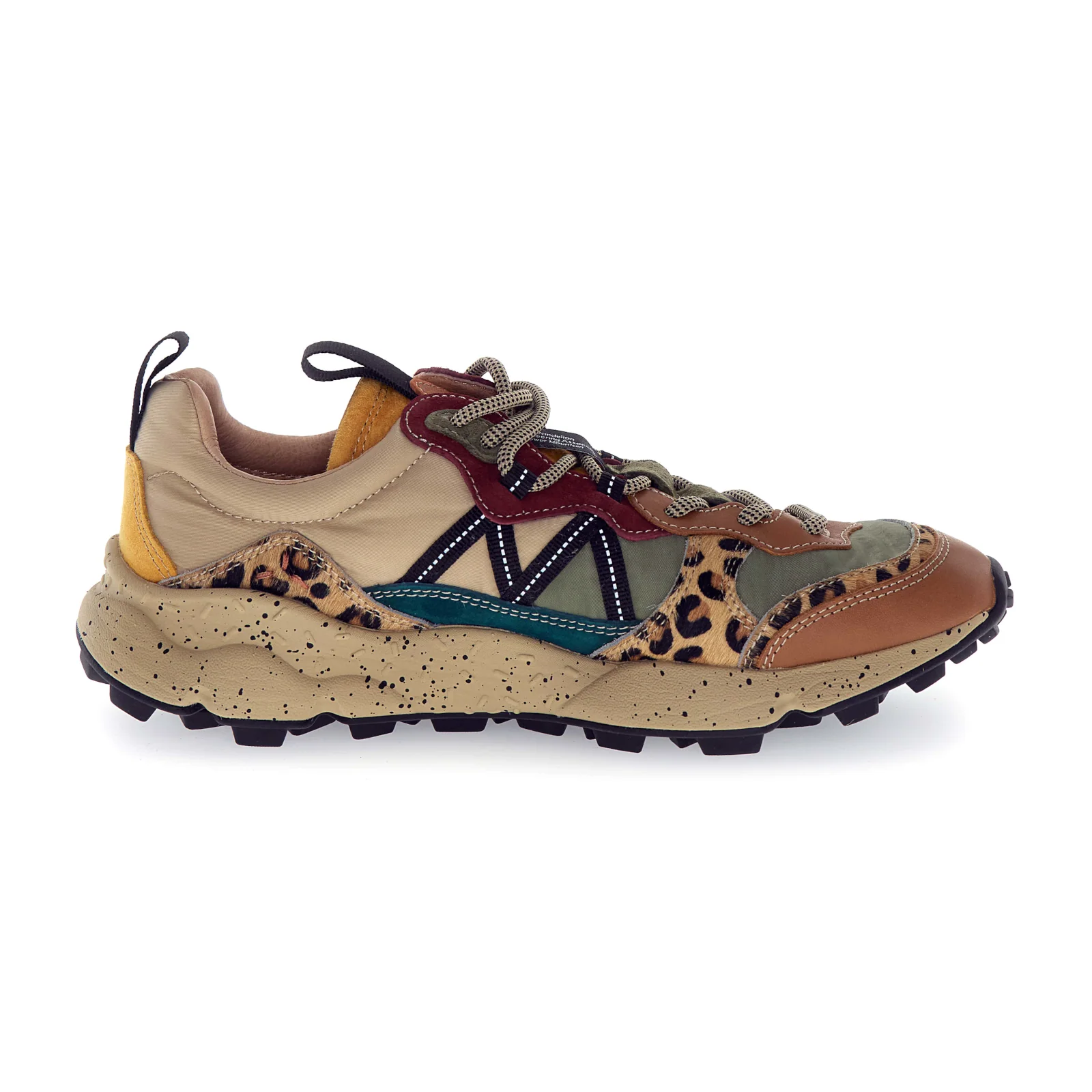 Flower Mountain Lenzan Sneaker (Unisex) - Military/Black/Taupe
