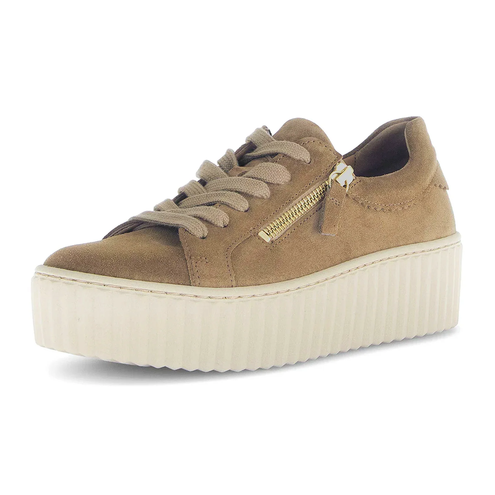 Gabor 200 Double Zip Platform Sneaker (Women) - Dreamvelour/Lion - Image 2