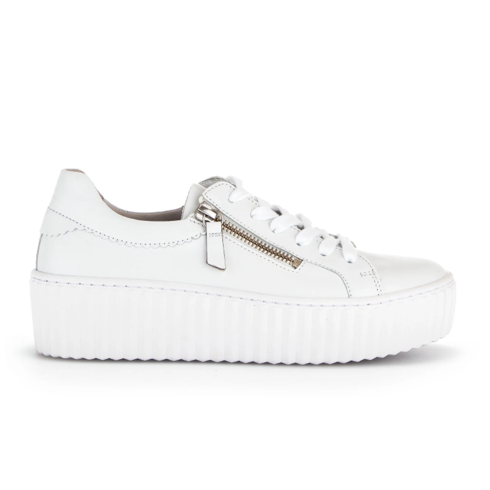 Gabor 200 Double Zip Platform Sneaker (Women) - Ice Nappa