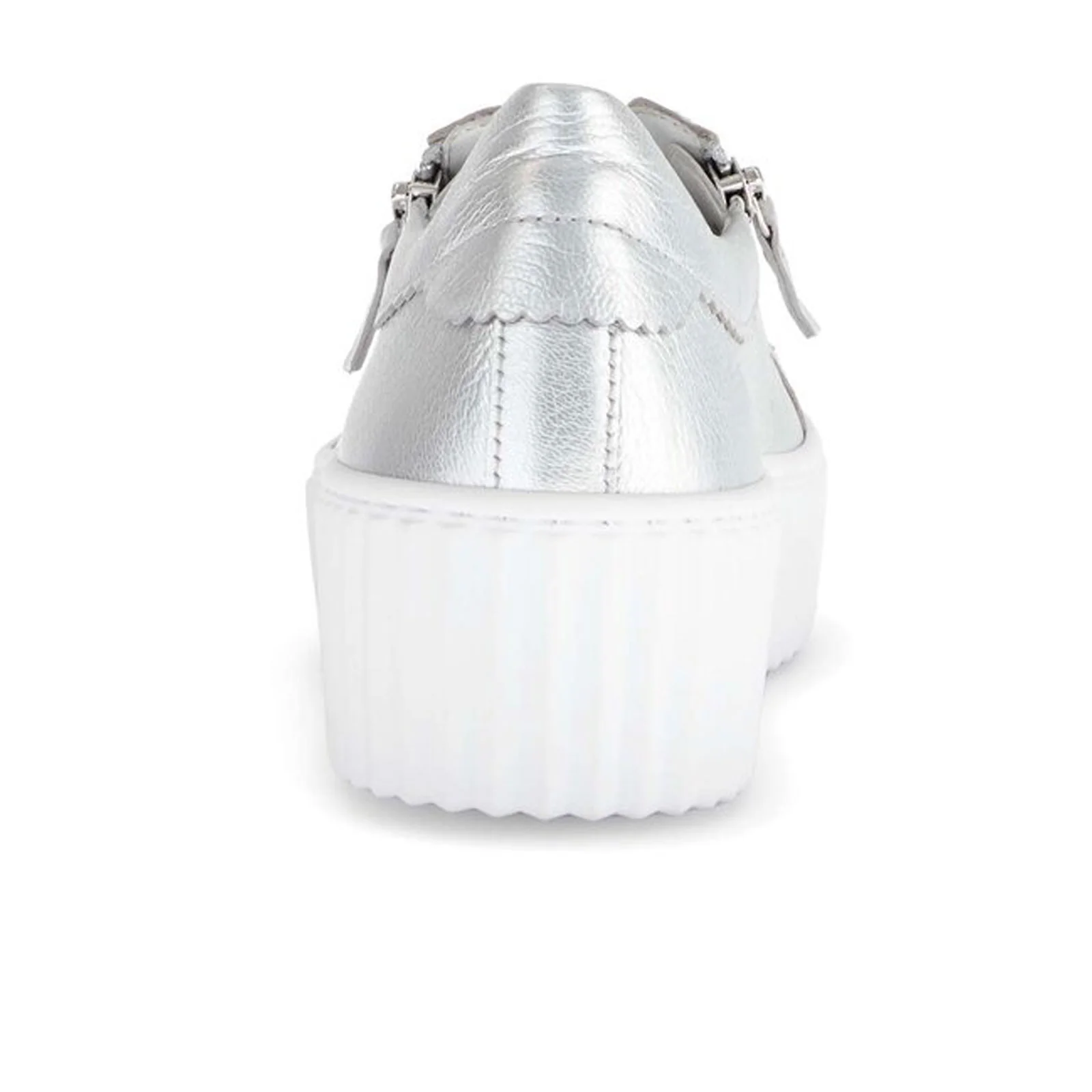 Gabor 200 Double Zip Platform Sneaker (Women) - Metal Cervo/Silber - Image 3