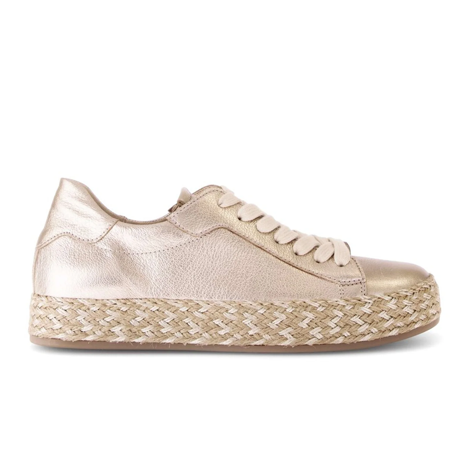 Gabor 270 Braided Jute Sneaker (Women) - Metal Cervo/Puder