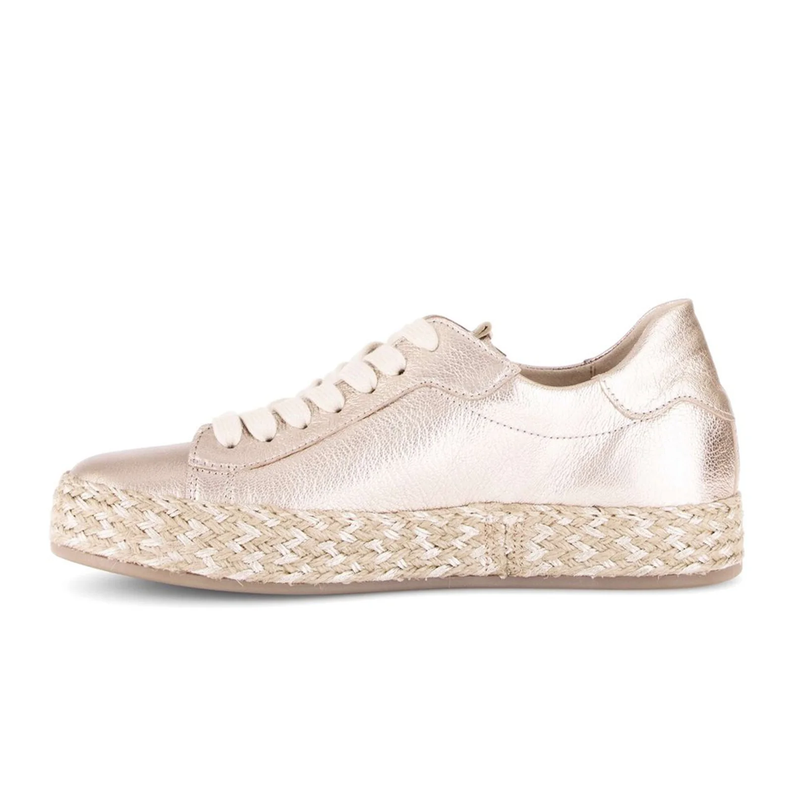 Gabor 270 Braided Jute Sneaker (Women) - Metal Cervo/Puder - Image 2