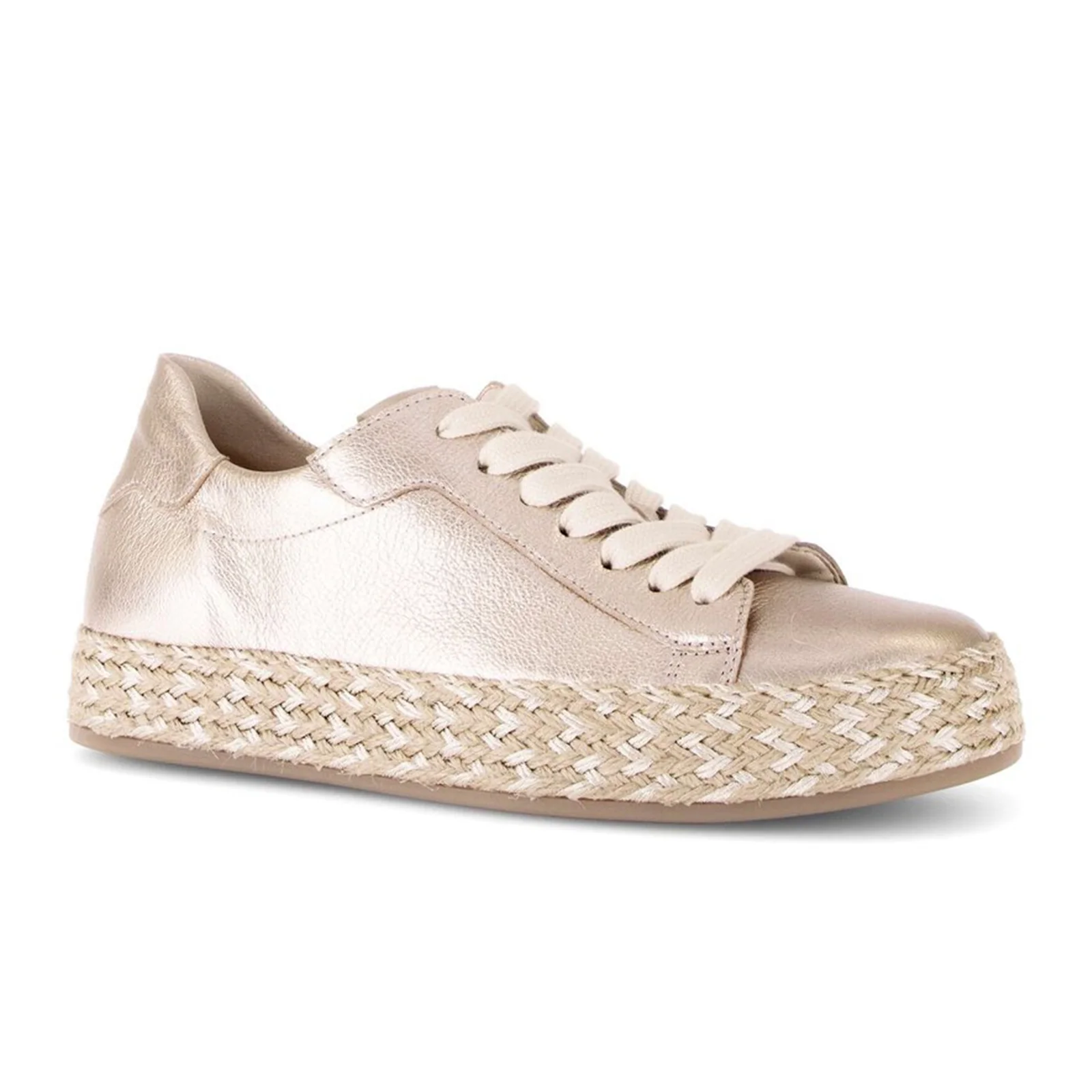 Gabor 270 Braided Jute Sneaker (Women) - Metal Cervo/Puder - Image 3