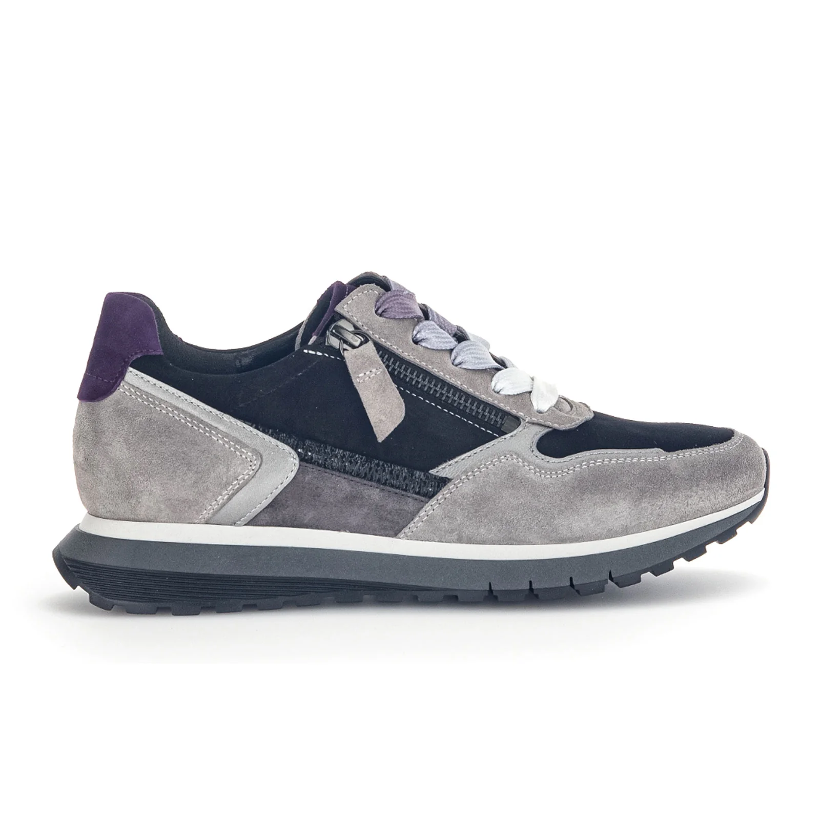 Gabor 378 Kinsey Sneaker (Women) - Grey/Purple/Black