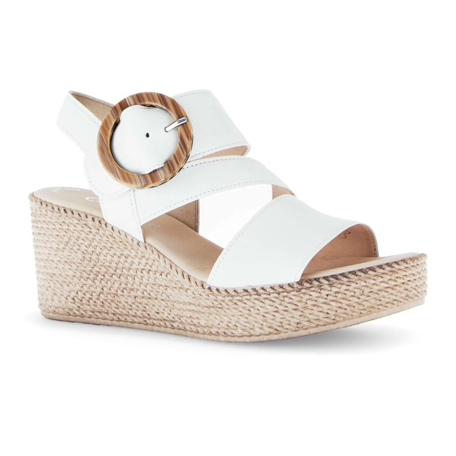 Gabor 770 Braided Wedge Sandal (Women) - Nappa Nava/Latte - Image 3