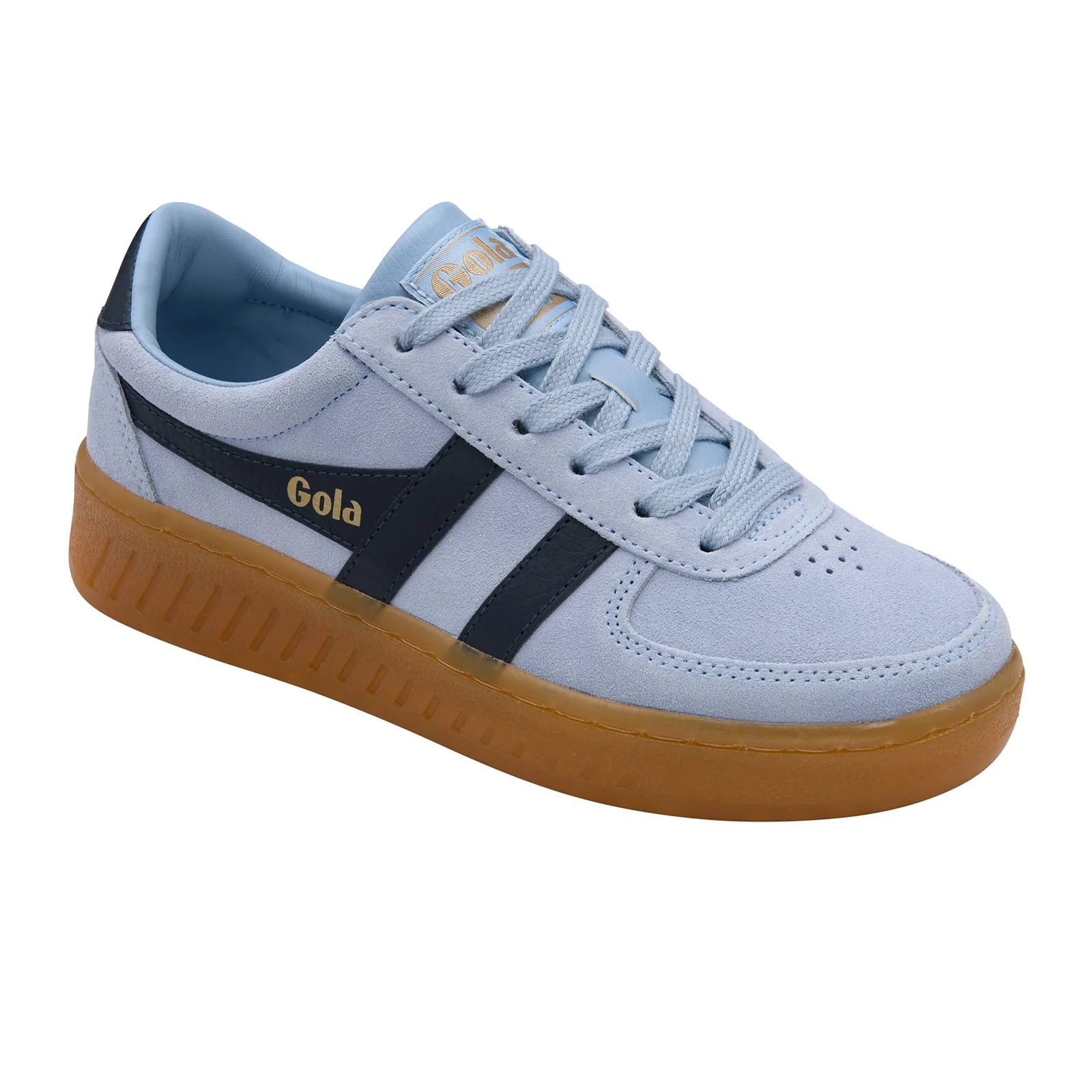 Gola Grandslam Suede Sneaker (Women) - Air/Navy/Gum - Image 2