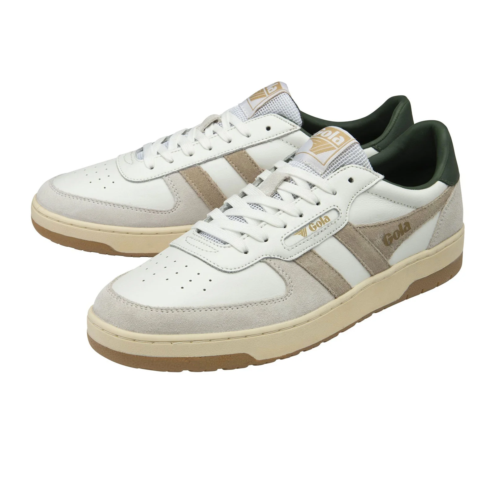 Gola Hawk Sneaker (Men) - White/Bone/Dark Khaki - Image 2