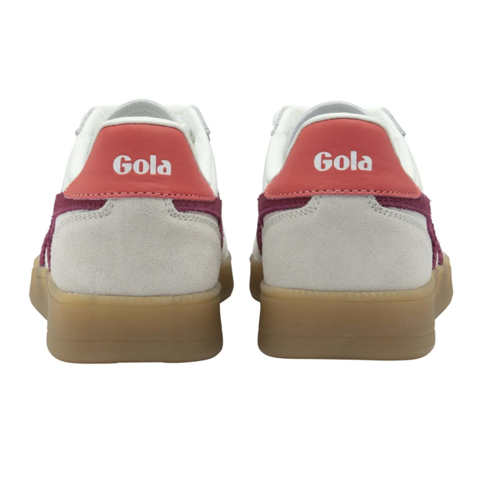 Gola Viper Leather Sneaker (Women) - White/Cerise/Coral/Gum - Image 3