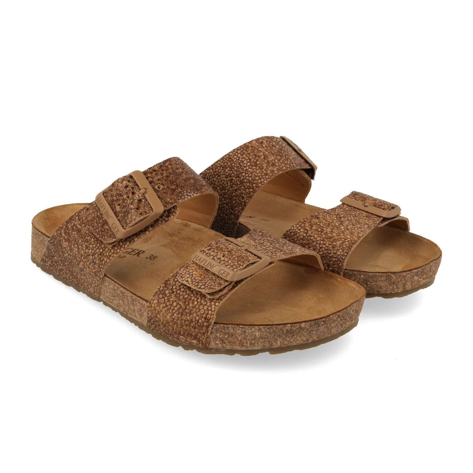 Haflinger Andrea Slide Sandal (Women) - Brown Raie