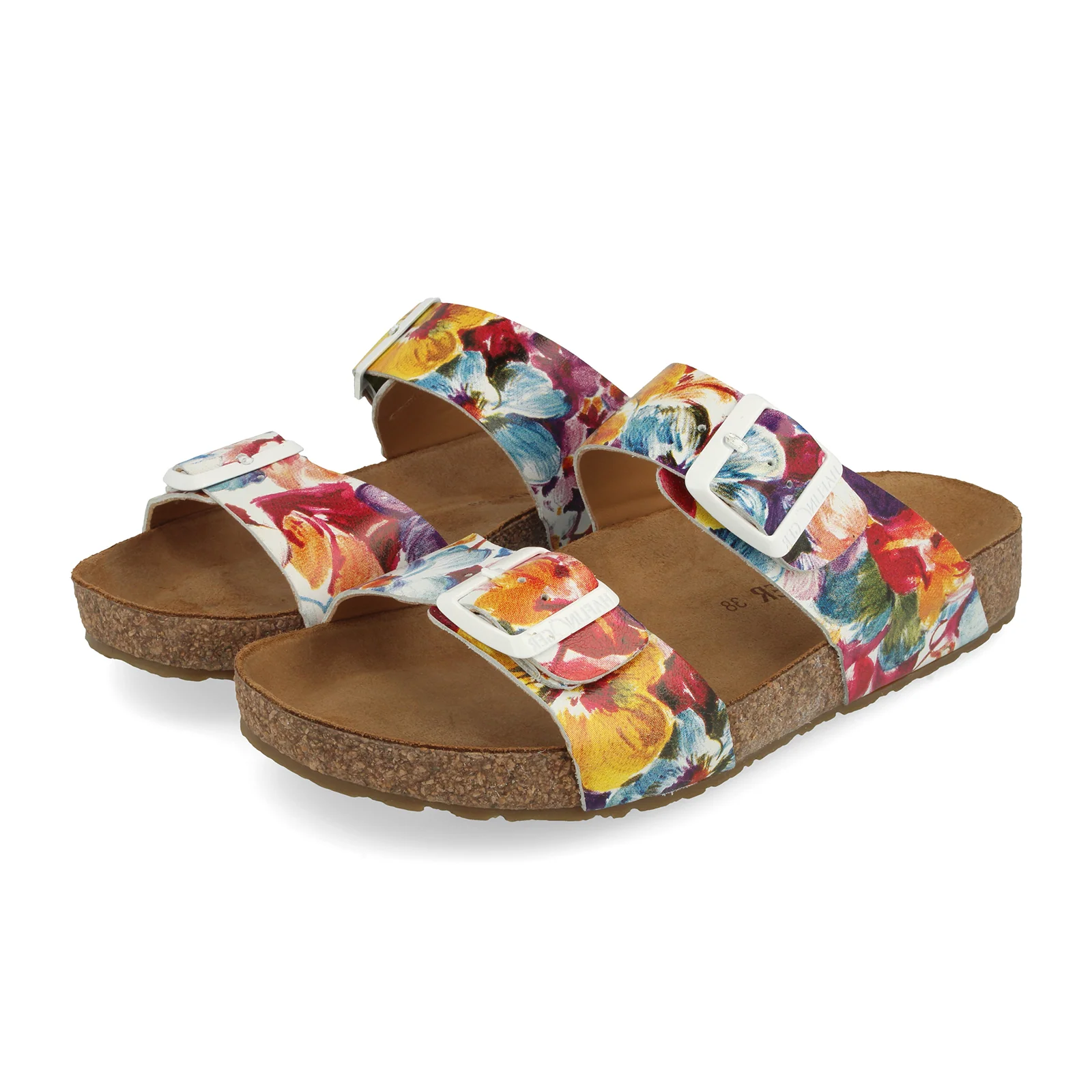 Haflinger Andrea Slide Sandal (Women) - Floral Multi - Image 2