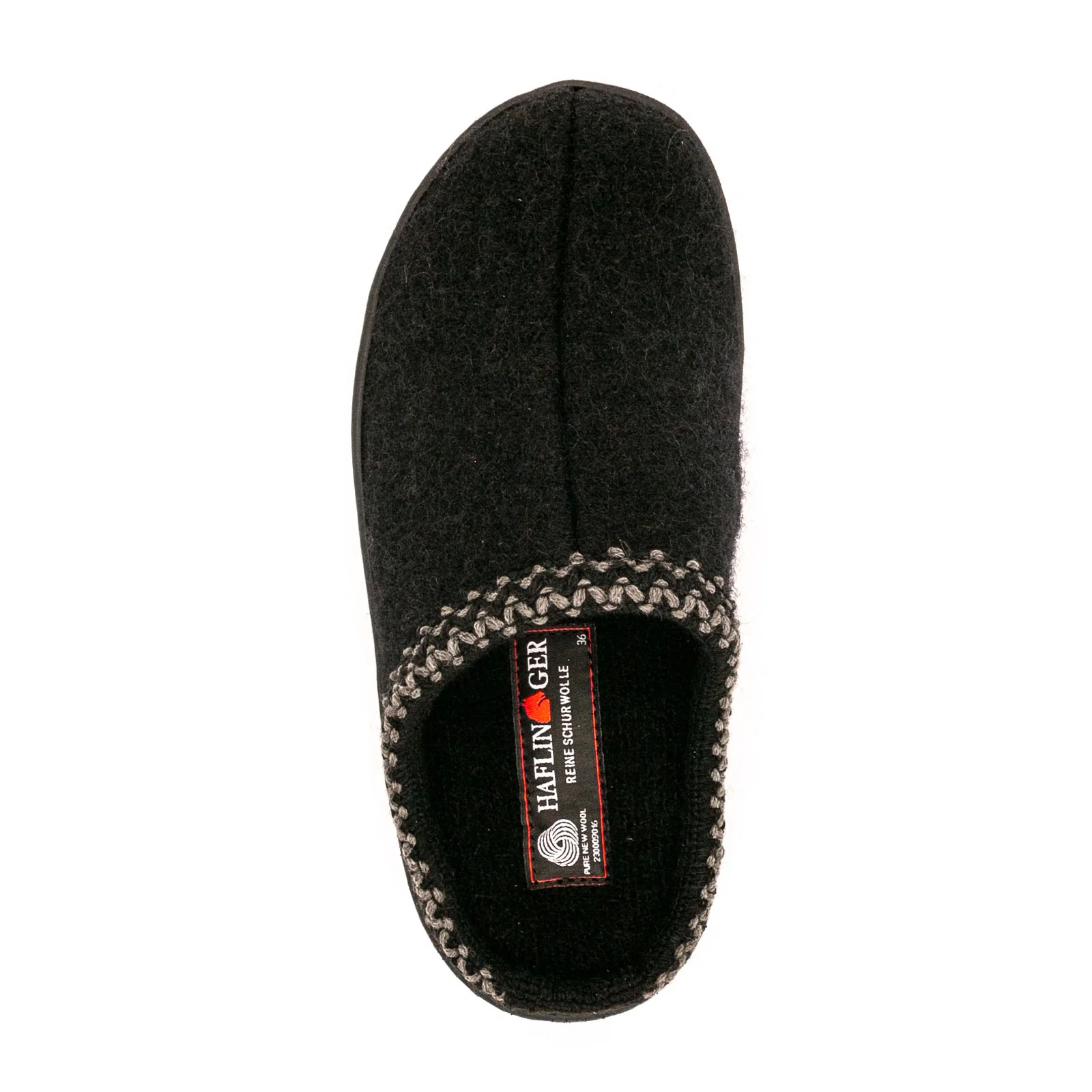 Haflinger AT 203 Slipper (Unisex) - Black - Image 6