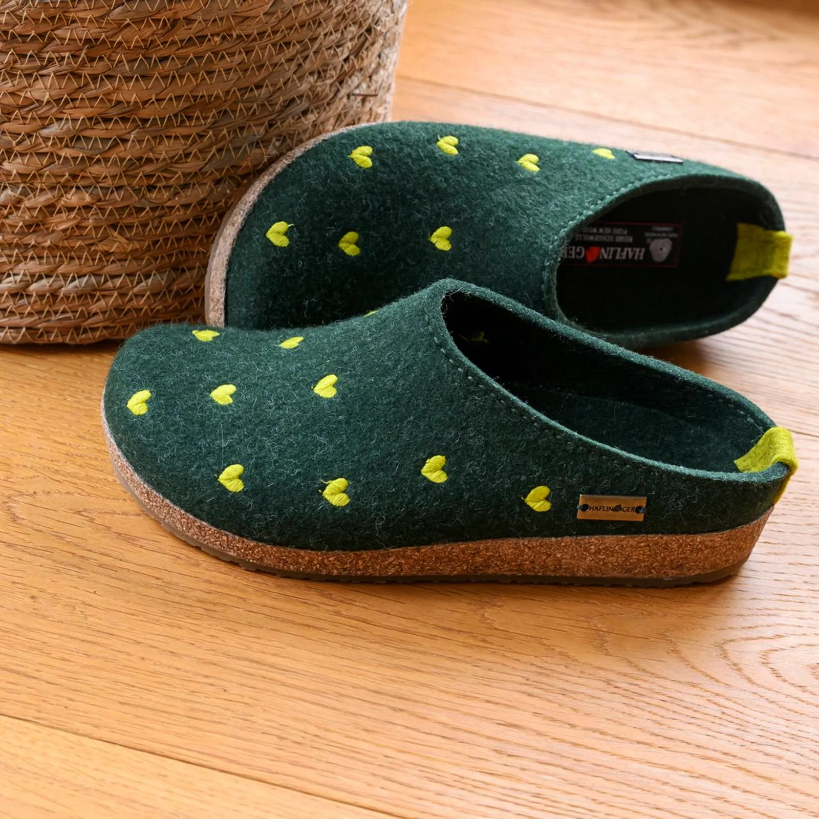Haflinger Cuoricini Clog (Women) - Spruce - Image 4