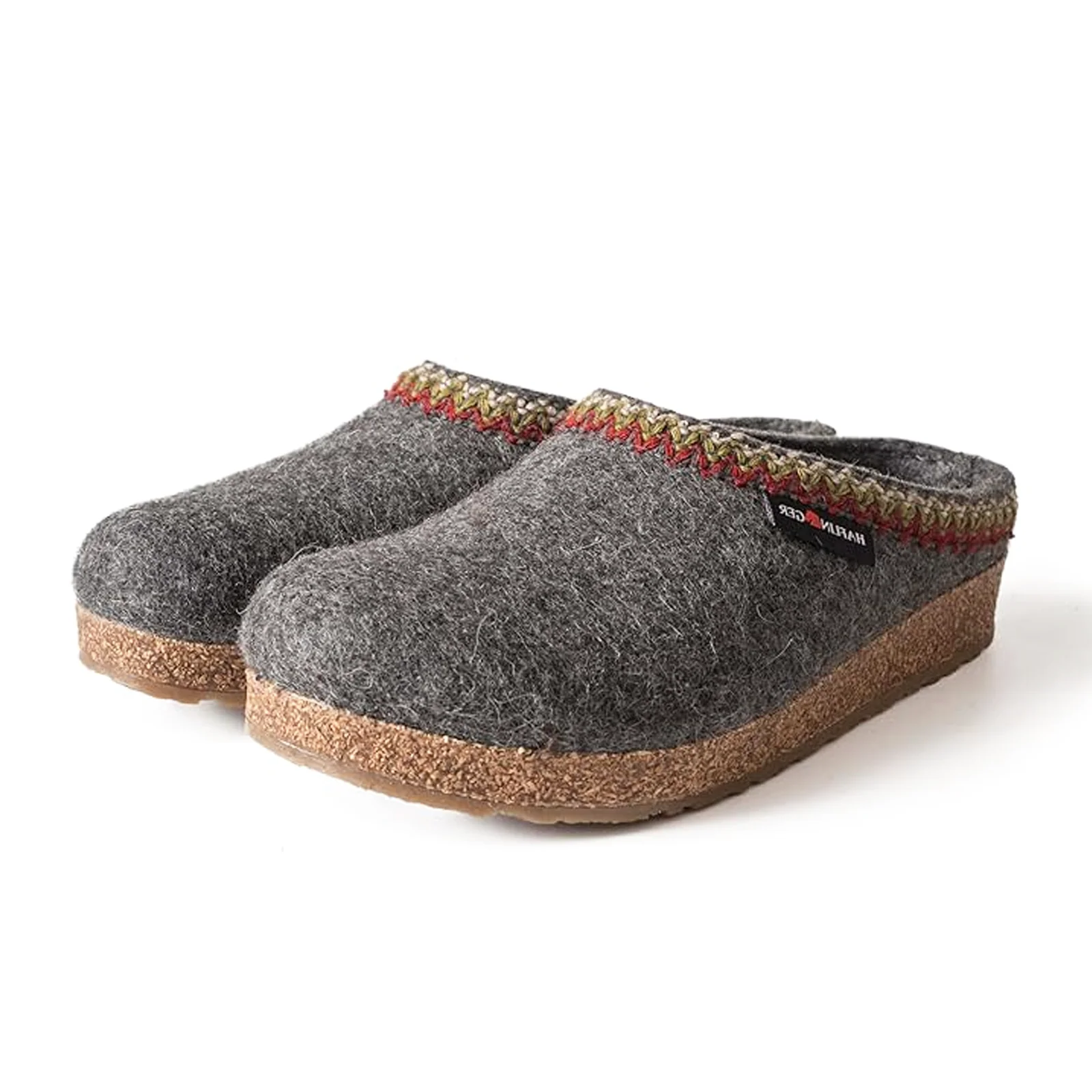 Haflinger Zig Zag Clog (Unisex) - Grey - Image 2