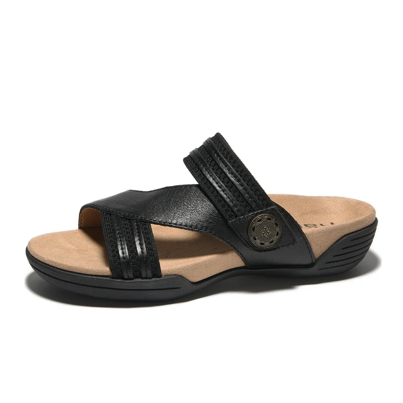 Halsa Desiree Slide Sandal (Women) - Black - Image 2