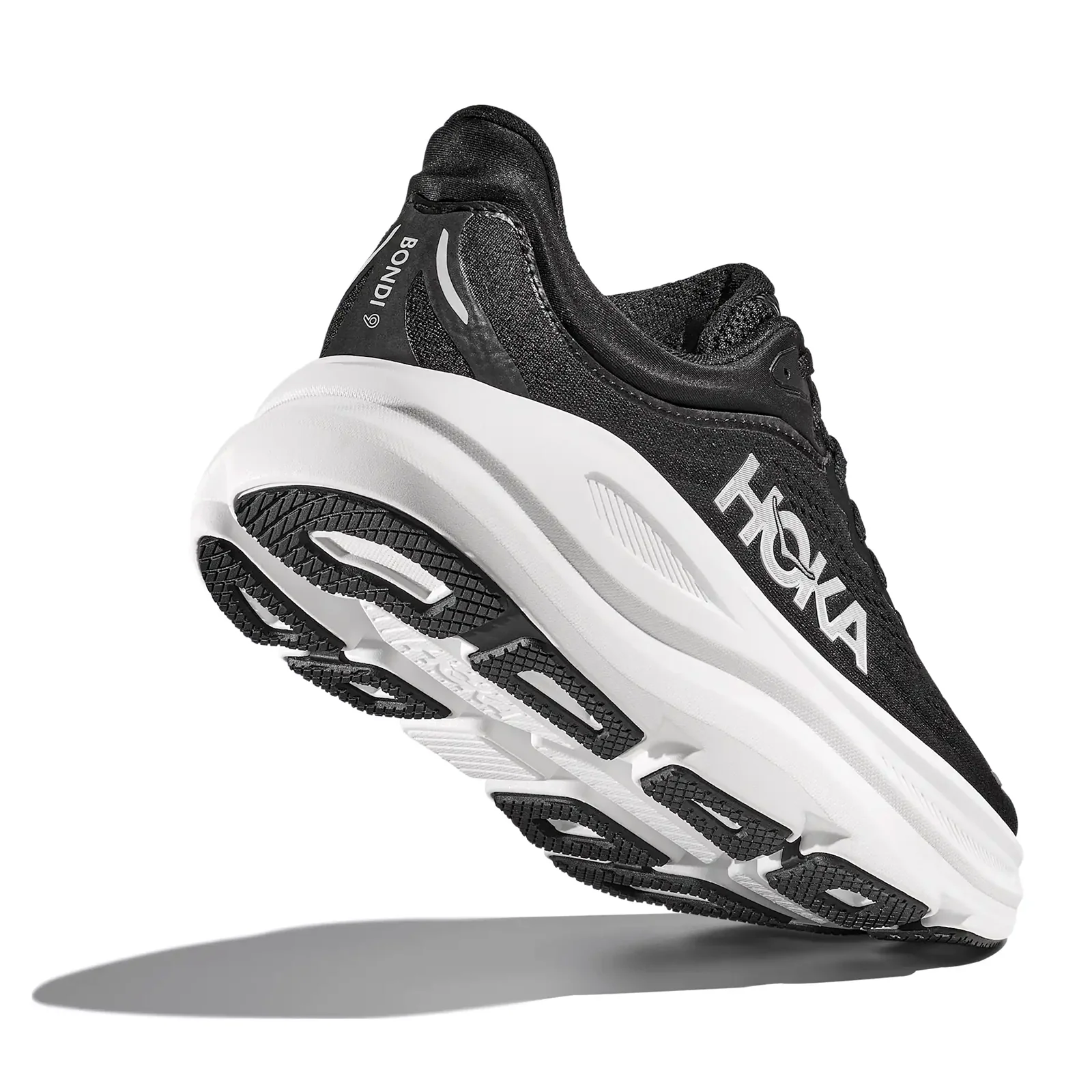 Hoka Bondi 9 Running Shoe (Women) - Black/White - Image 3
