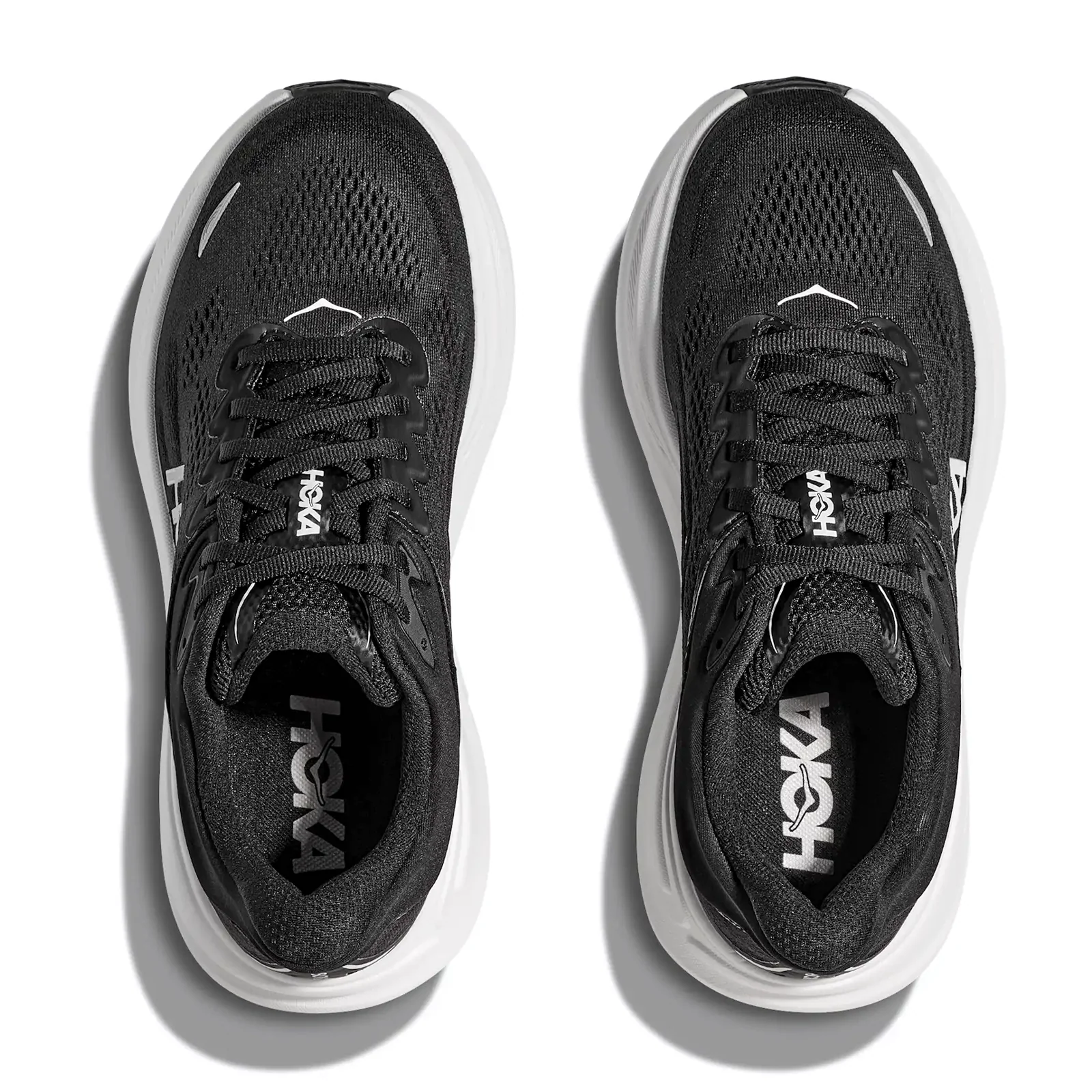 Hoka Bondi 9 Running Shoe (Women) - Black/White - Image 5