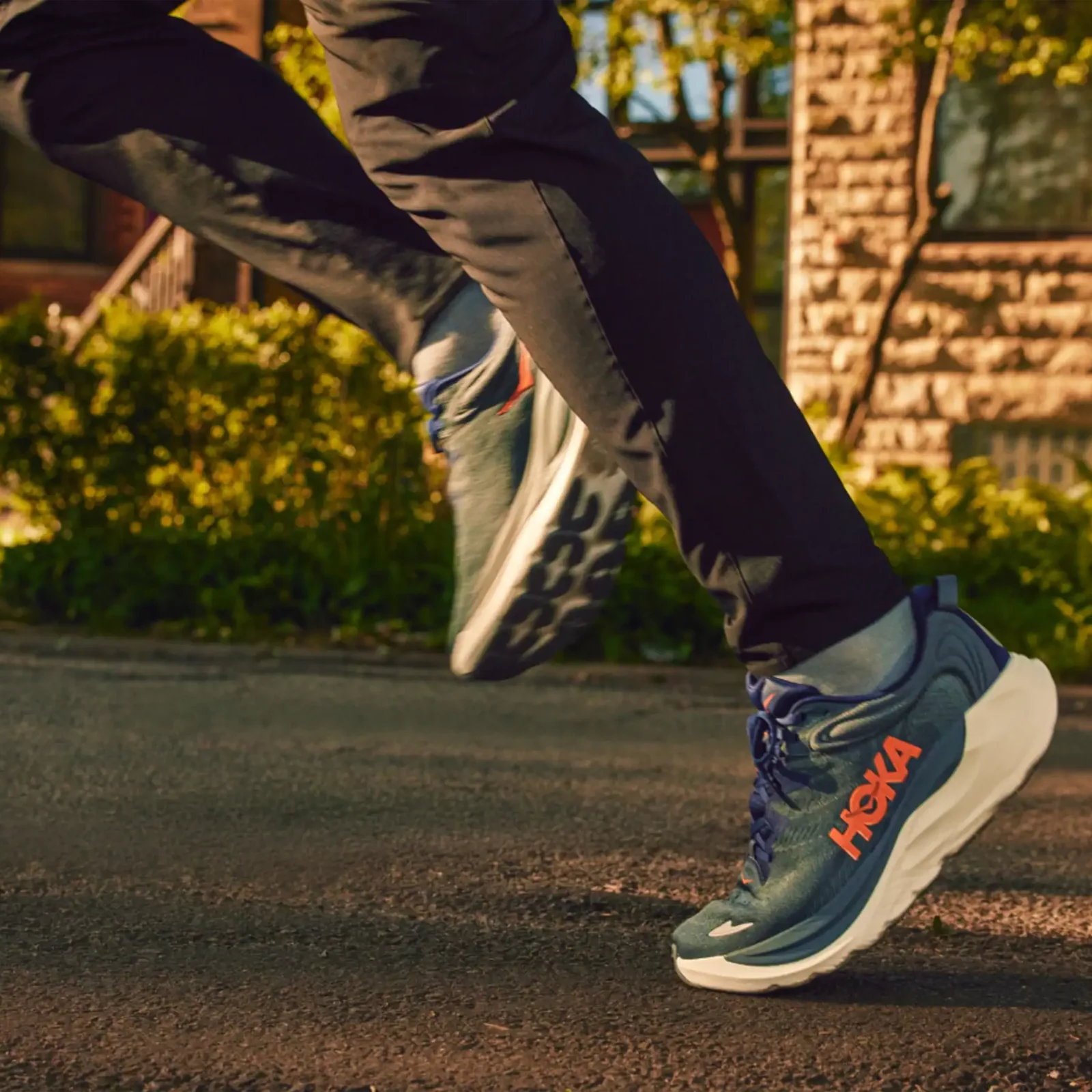 Hoka Gaviota 6 Running Shoe (Men) - Midnight Blue/Faded Navy - Image 5