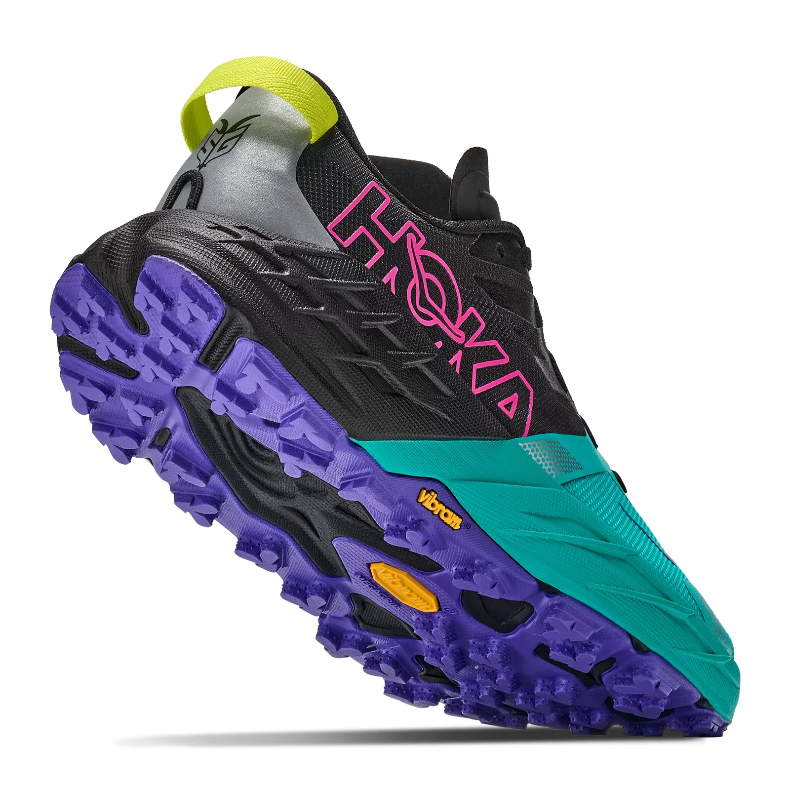 Hoka Speedgoat 7 Trail Running Shoe (Women) - Black/Electric Aqua - Image 4
