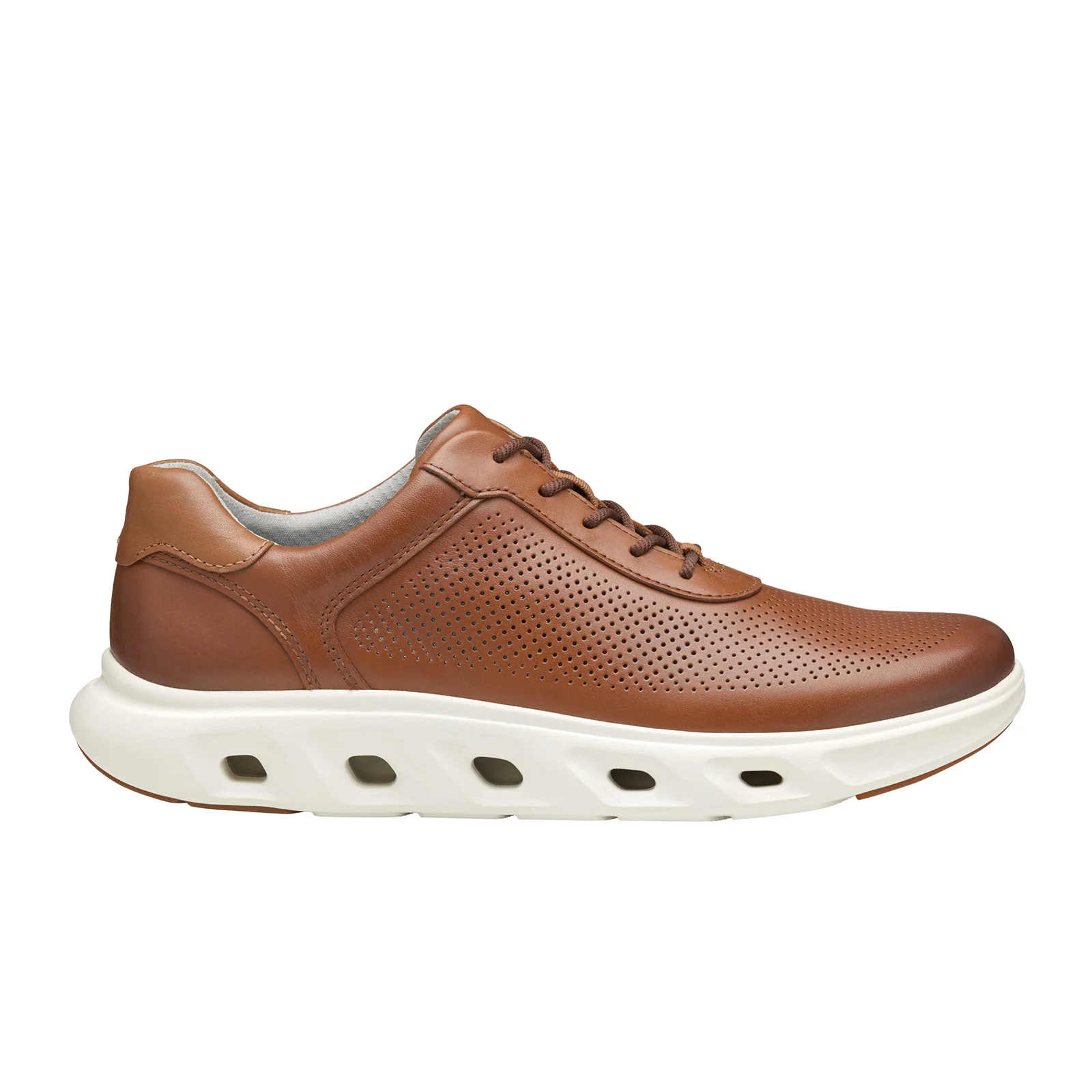 Johnston & Murphy Reactivate U-Throat Sneaker (Men) - Tan Full Grain