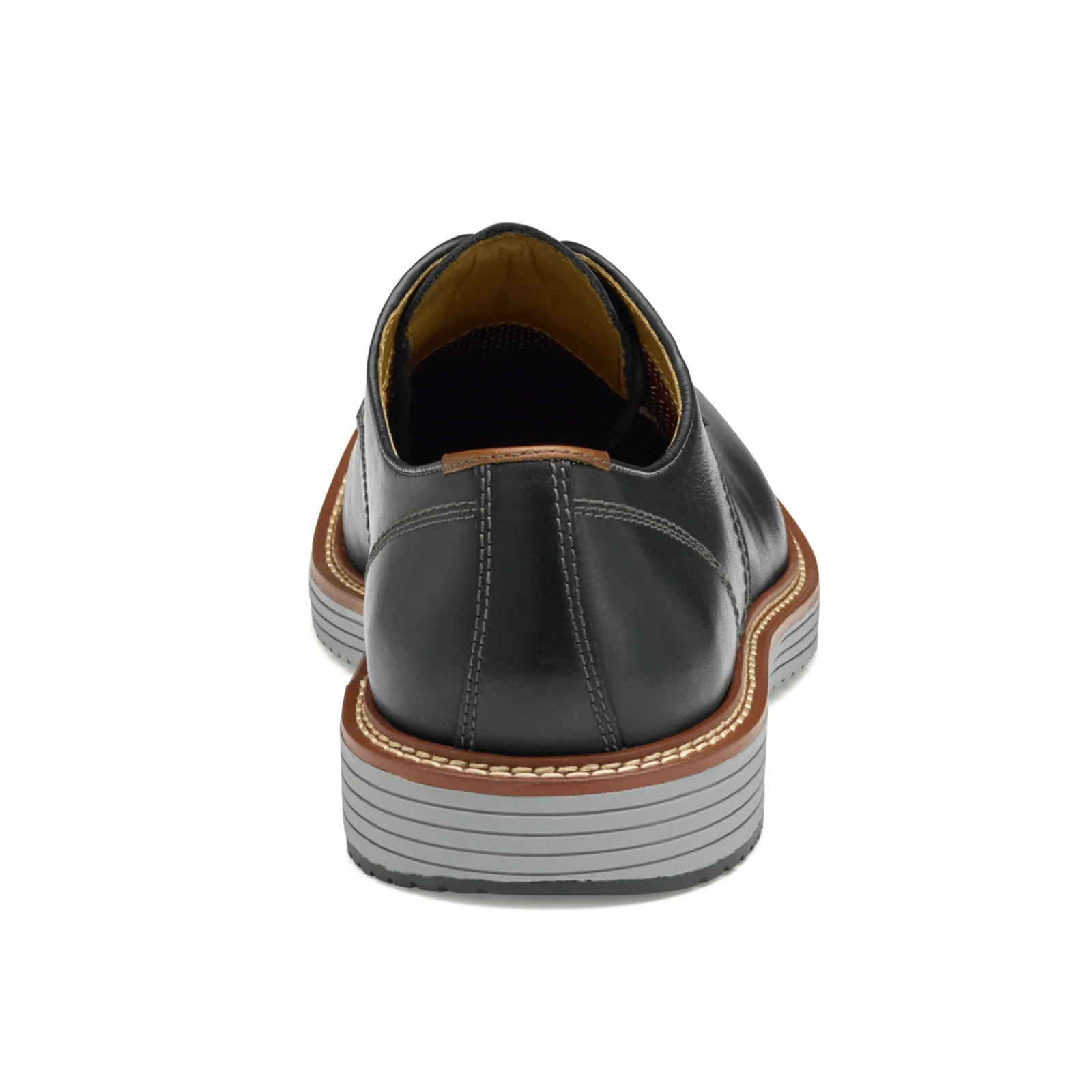 Johnston & Murphy Upton Plain Toe Oxford (Men) - Black Full Grain - Image 3