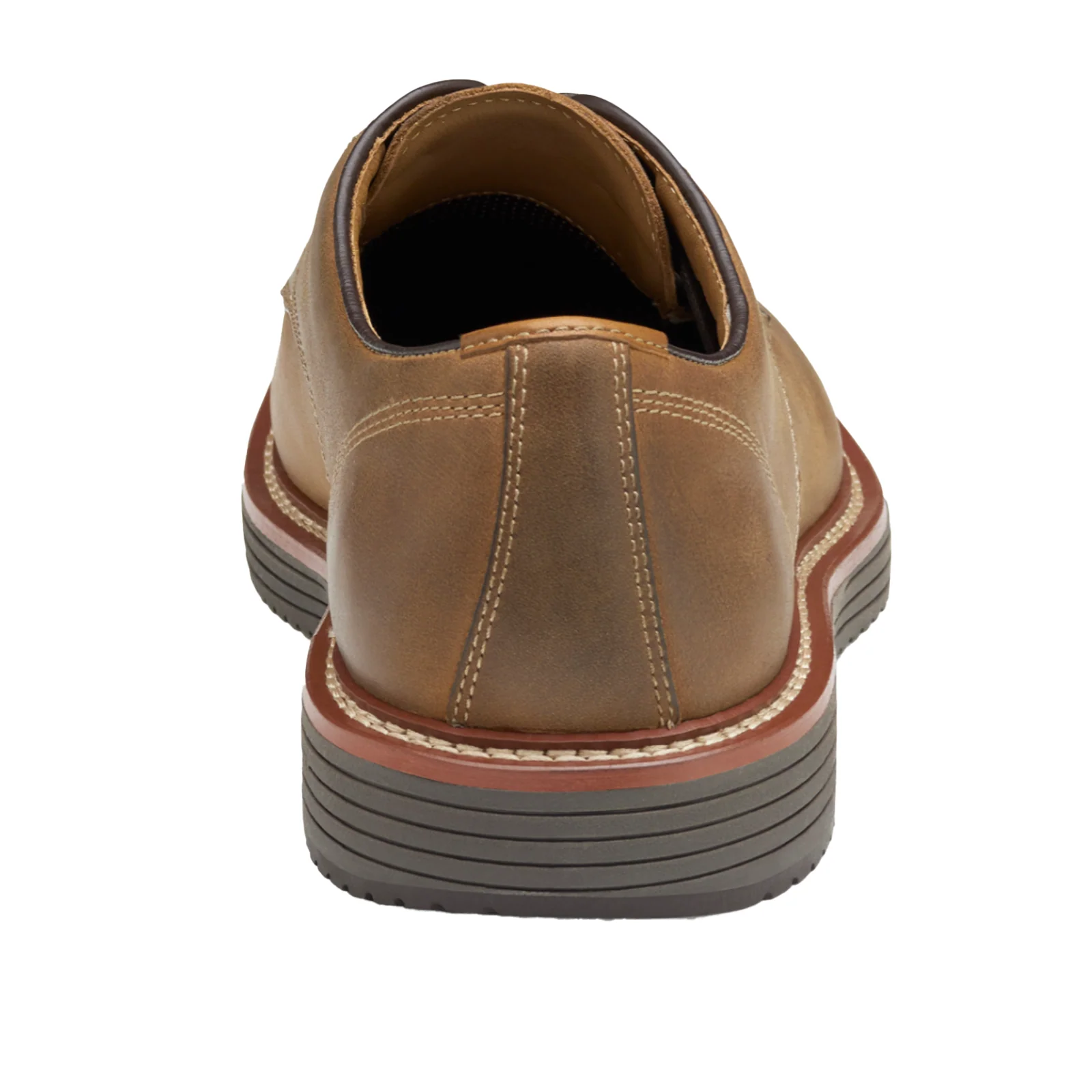 Johnston & Murphy Upton Plain Toe Oxford (Men) - Tan Oiled Full Grain - Image 3