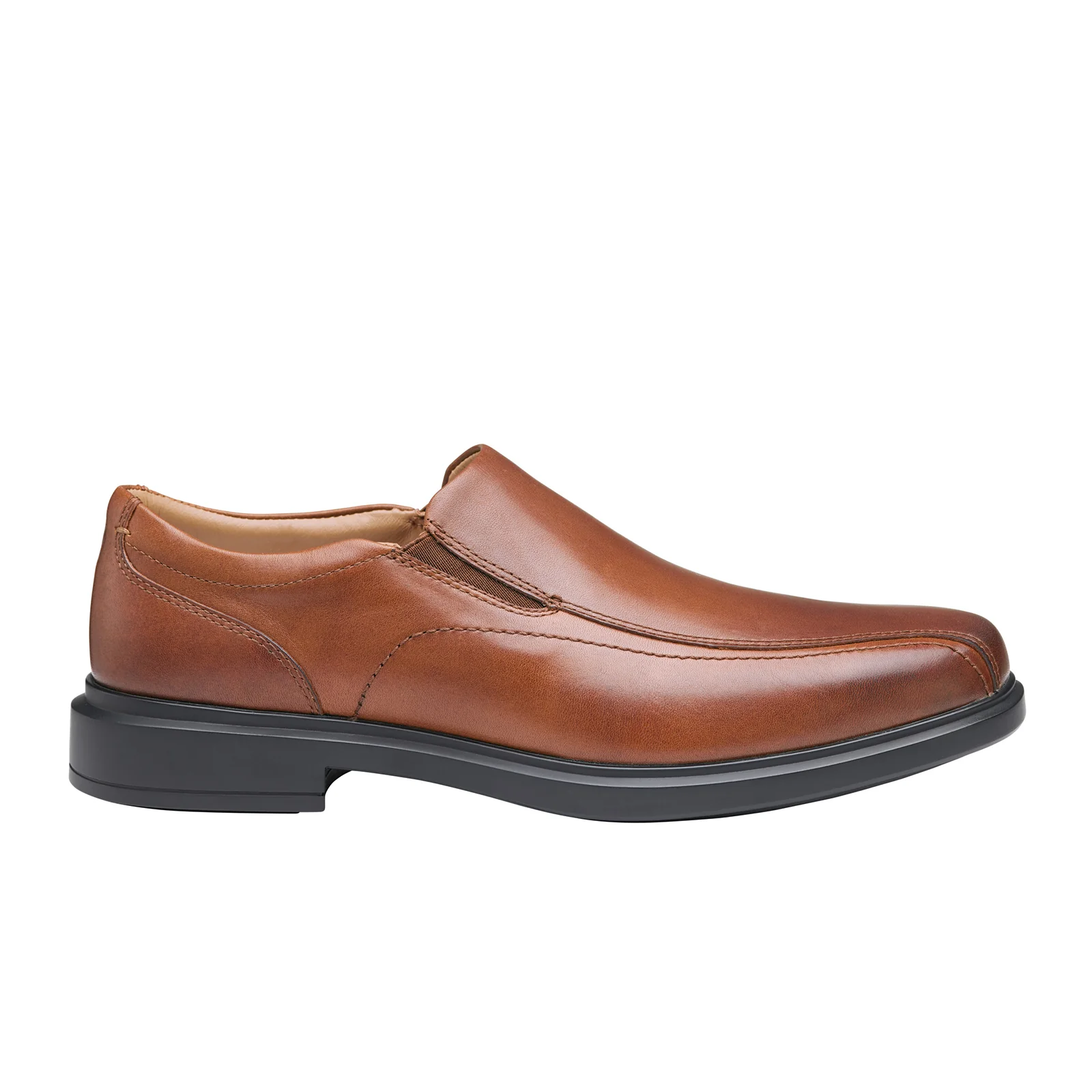 Johnston & Murphy XC4 Stanton Runoff Venetian Slip On (Men) - Red Brown Waterproof Full Grain