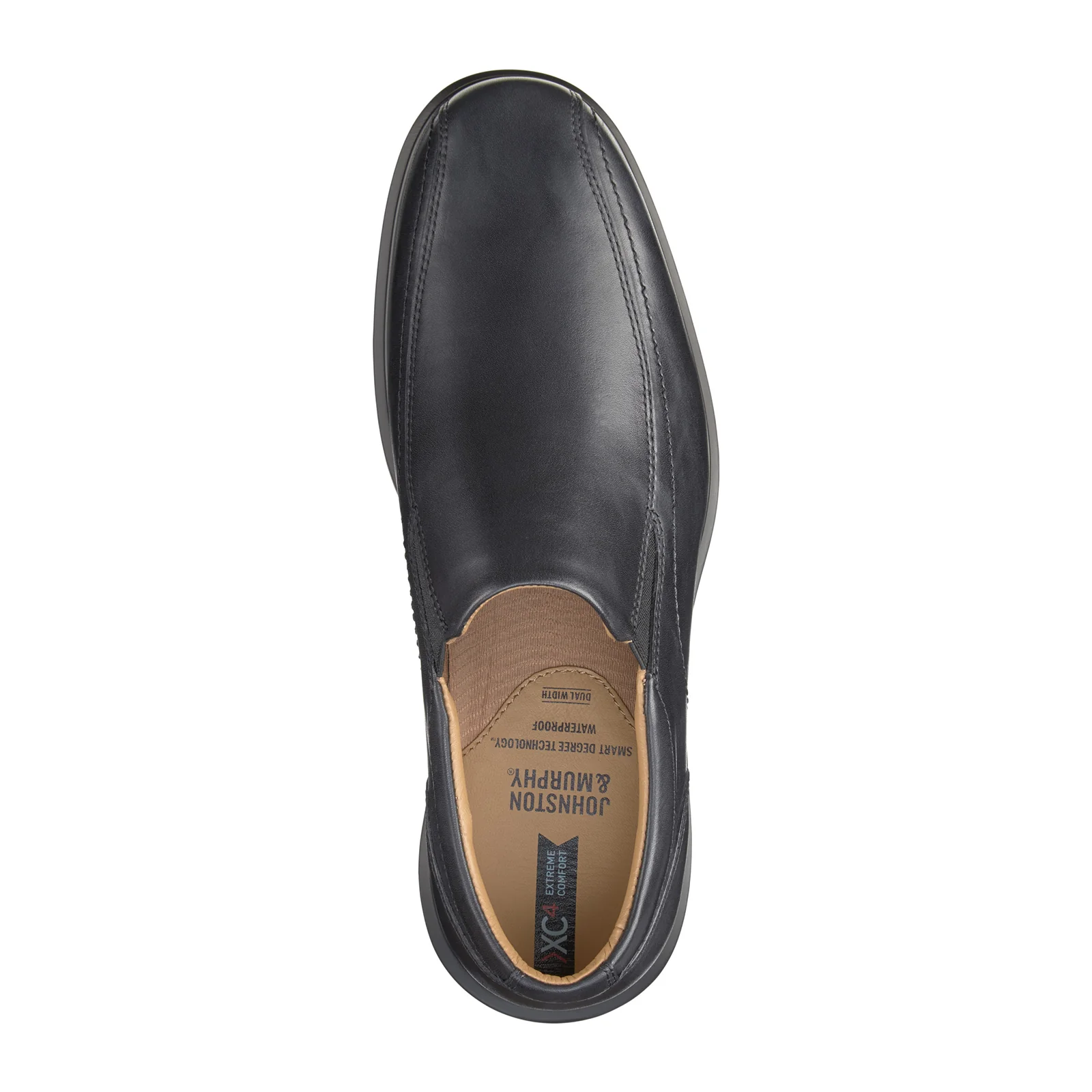 Johnston & Murphy XC4 Stanton Runoff Venetian Slip On (Men) - Black Waterproof Calfskin - Image 3