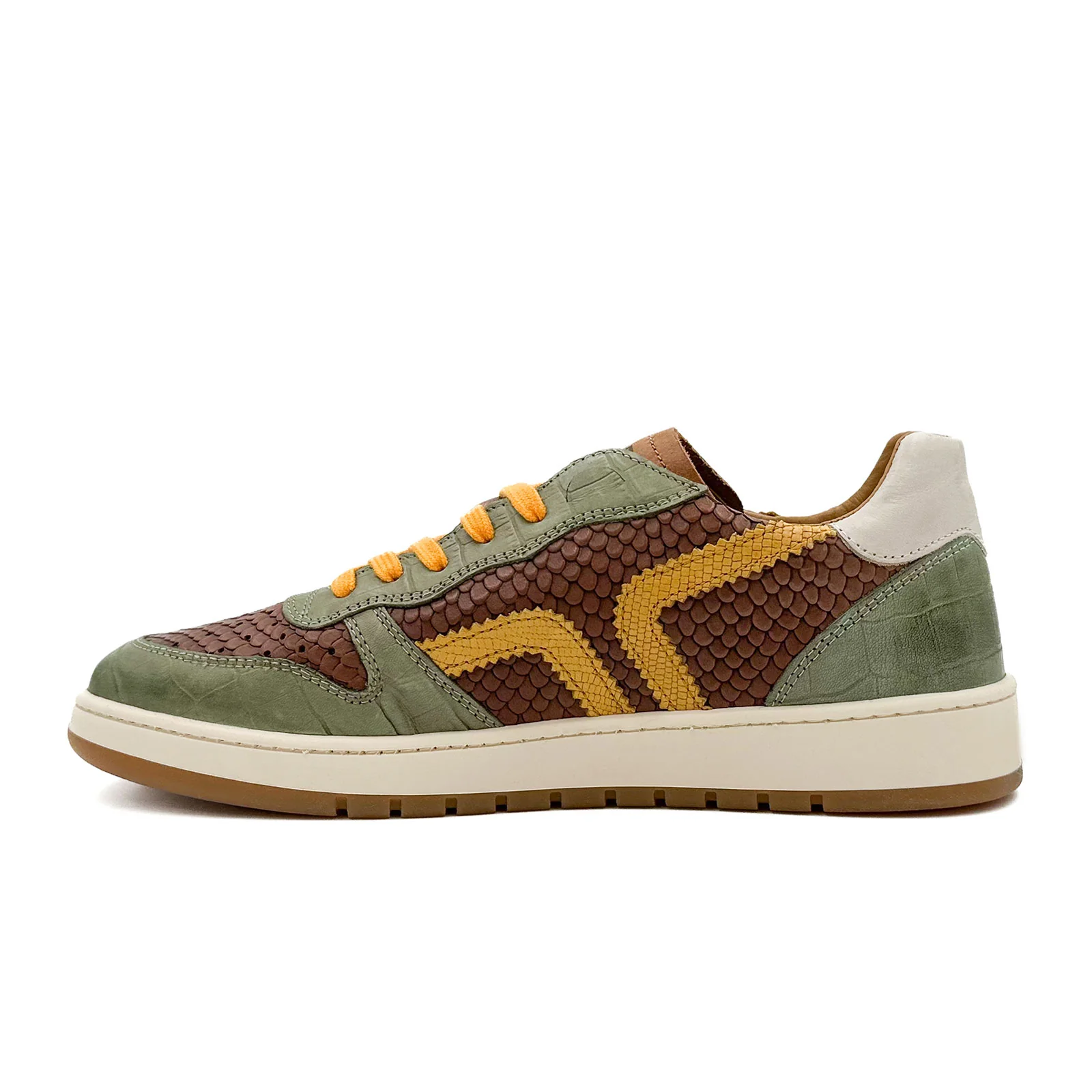 Kamo-Gutsu CAMPO 048 Sneaker (Men) - Jade/Dark Brown - Image 2