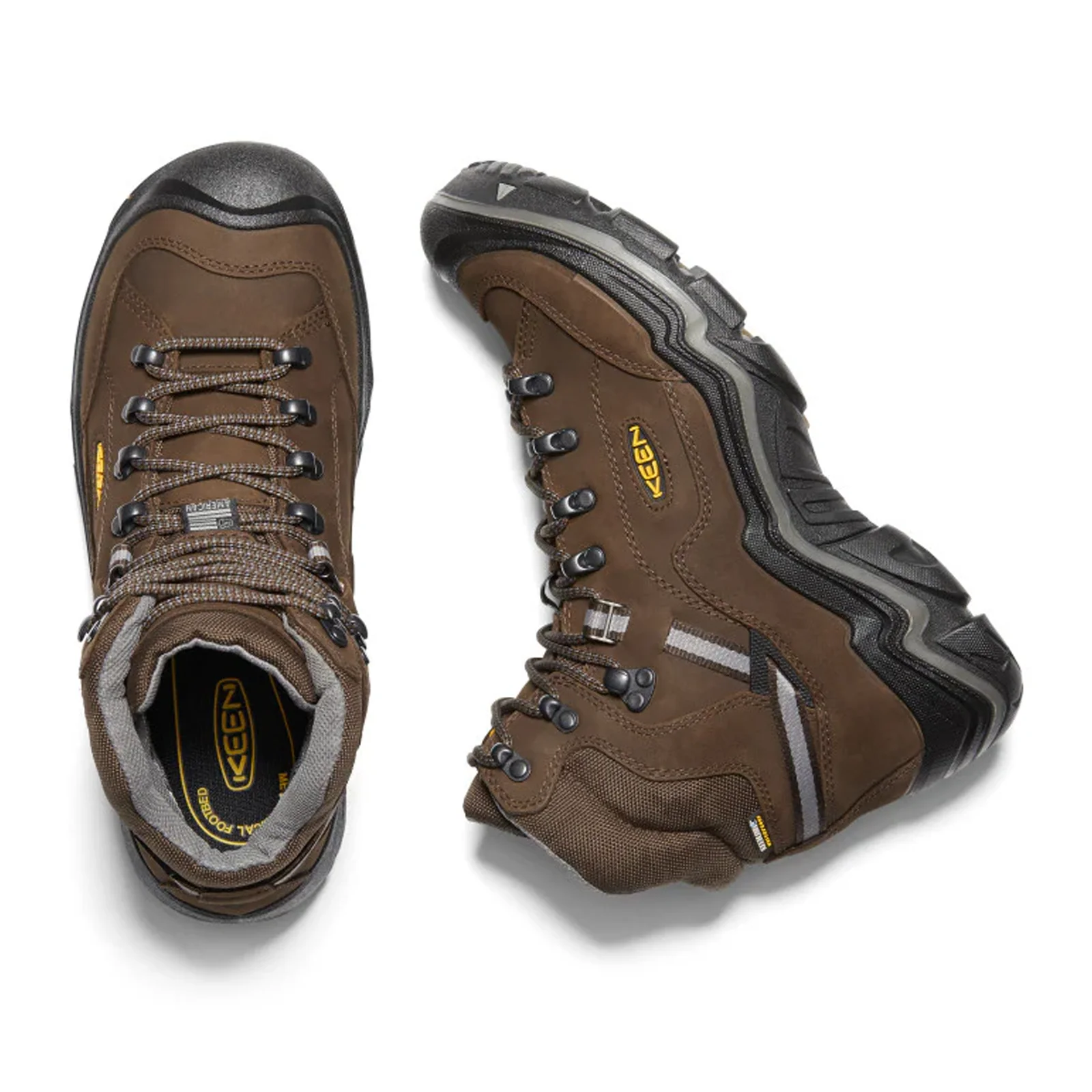 Keen Durand II Mid Waterproof Hiking Boot (Men) - Cascade Brown/Gargoyle - Image 4