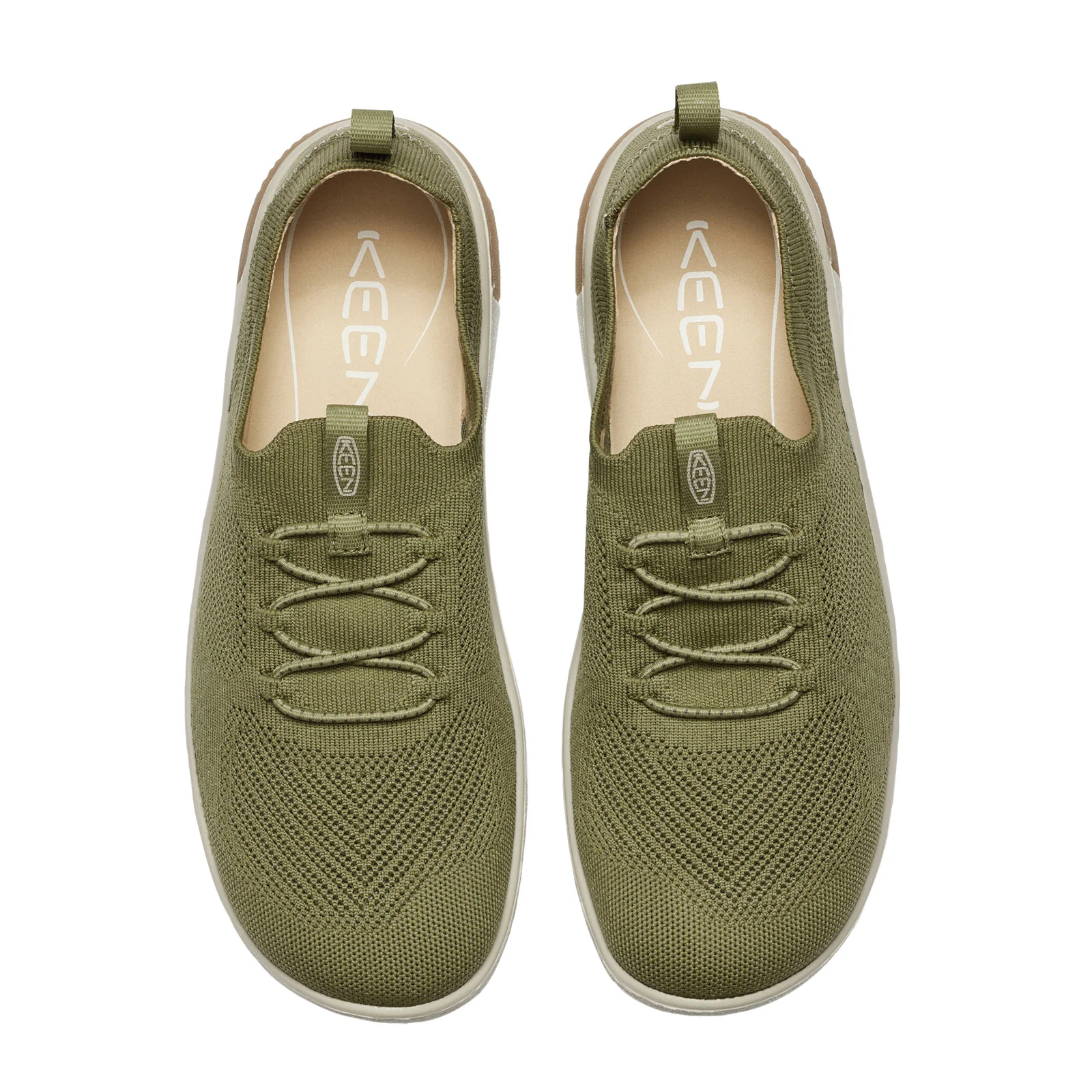 Keen KNX Knit Lace Sneaker (Men) - Martini Olive/Plaza Taupe - Image 4