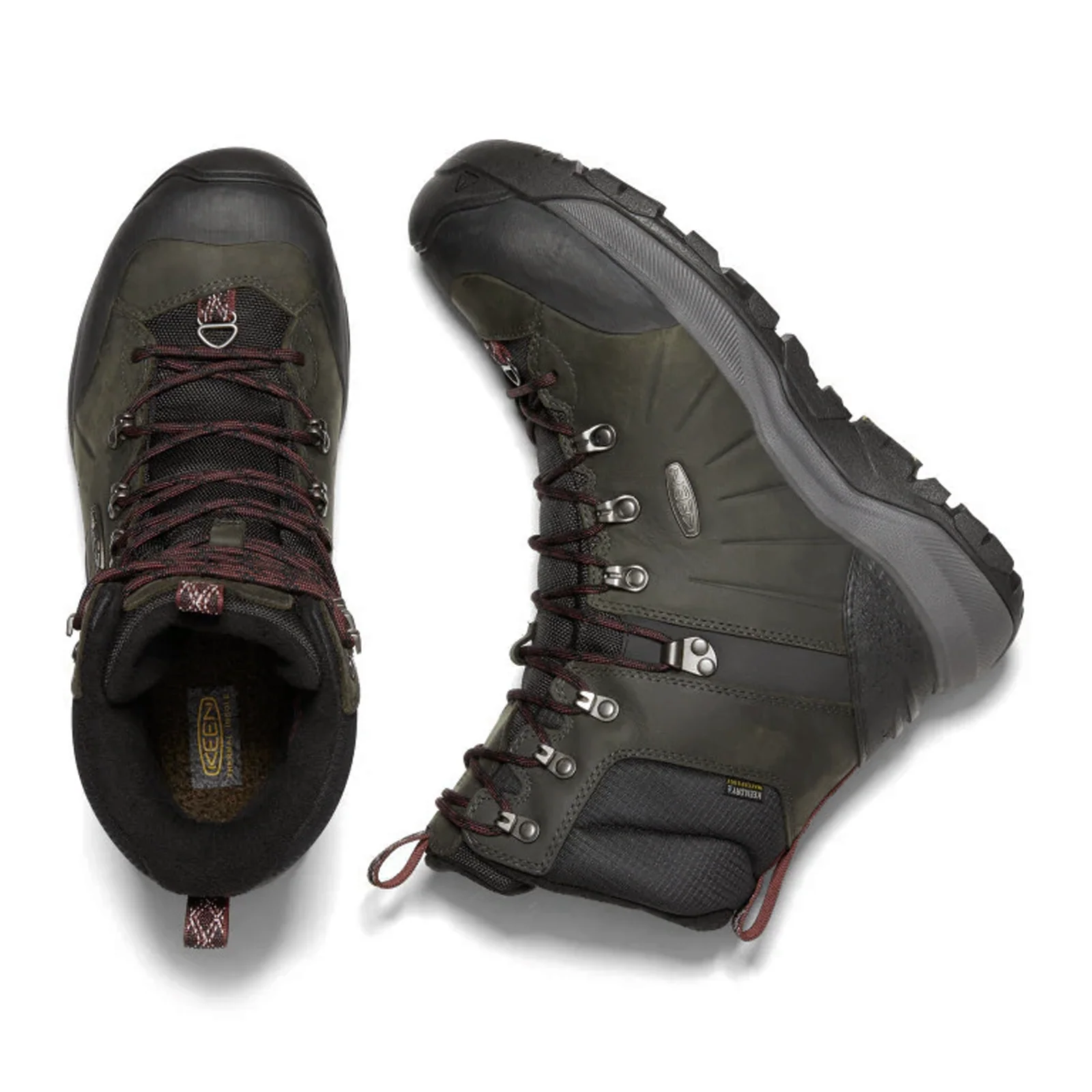 Keen Revel IV High Polar Boot (Men) - Magnet/Red Carpet - Image 4
