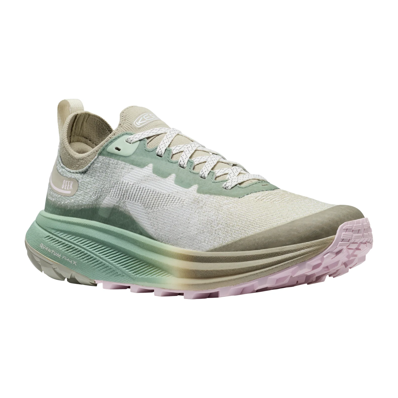Keen Seek Trail Running Shoe (Women) - Lily Pad/Abbey Stone - Image 2