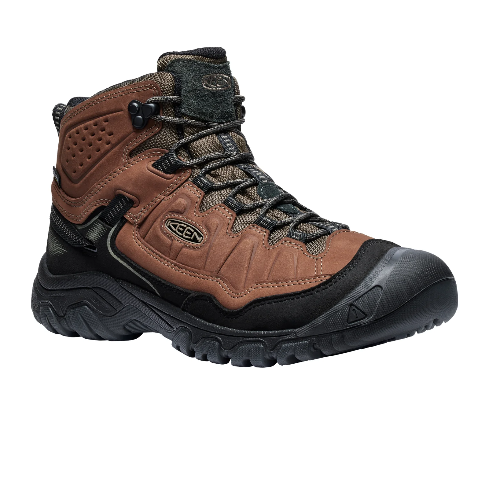 Keen Targhee IV Waterproof Mid Hiking Boot (Men) - Bison/Black - Image 3